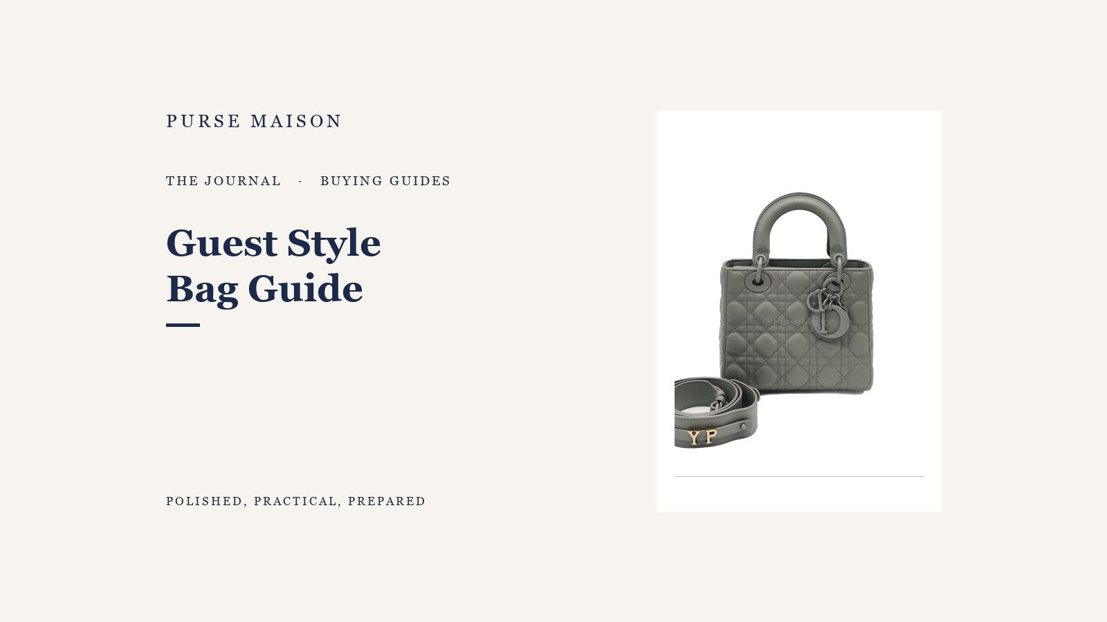Purse Maison Journal guide to choosing a luxury bag for a wedding guest.
