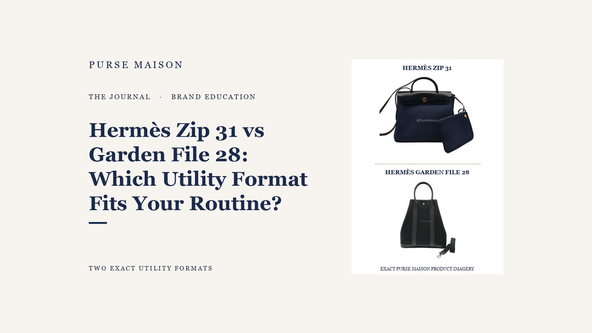 Hermès Zip 31 vs Garden File 28: Which Utility Format Fits Your Routine?