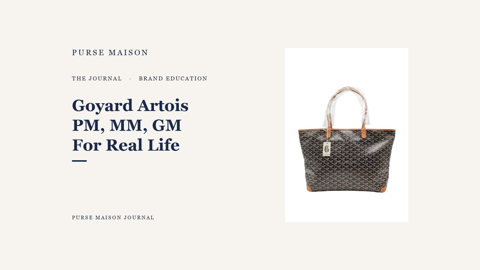 Goyard Artois Tote Bag MM in Black & Tan Goyardine Canvas
