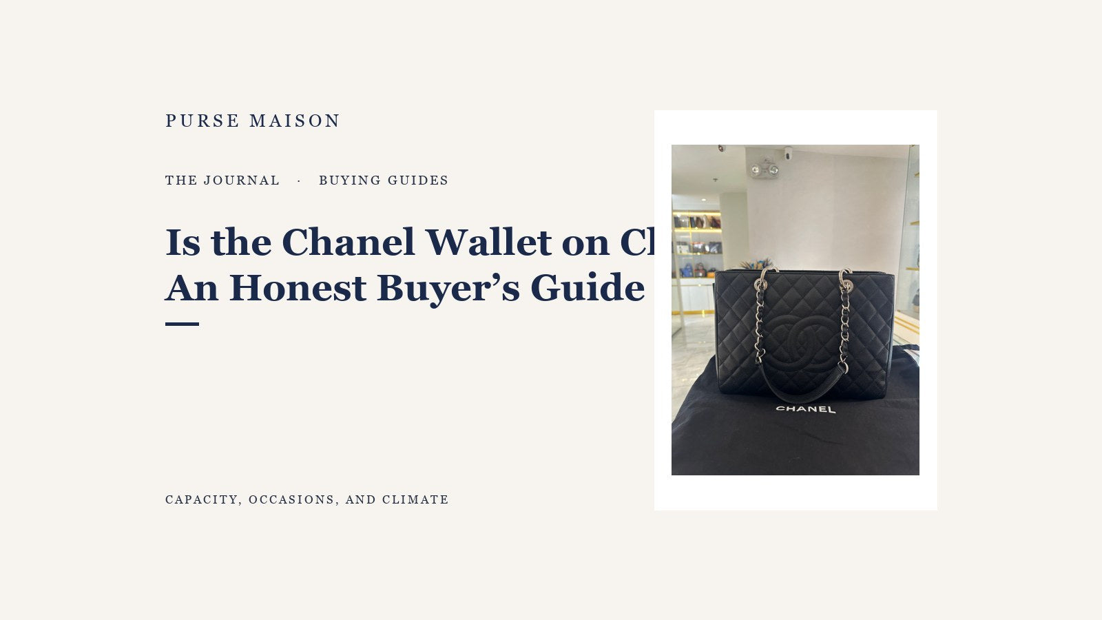 Is the Chanel Wallet on Chain Worth It? An Honest Buyer’s Guide | Purse Maison Journal