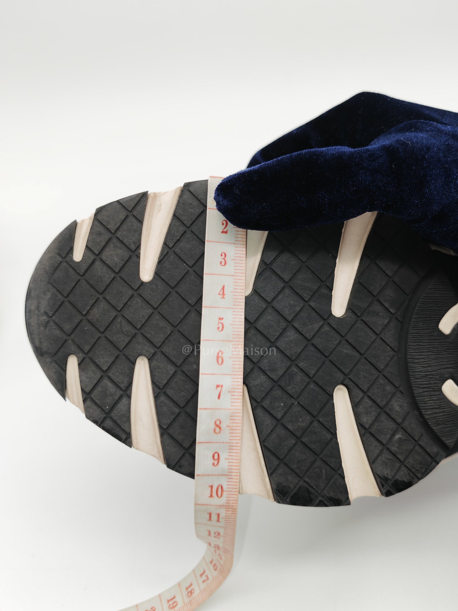 Calfskin Fabric Sneakers in White/Light Gray Size 39 (25cm)