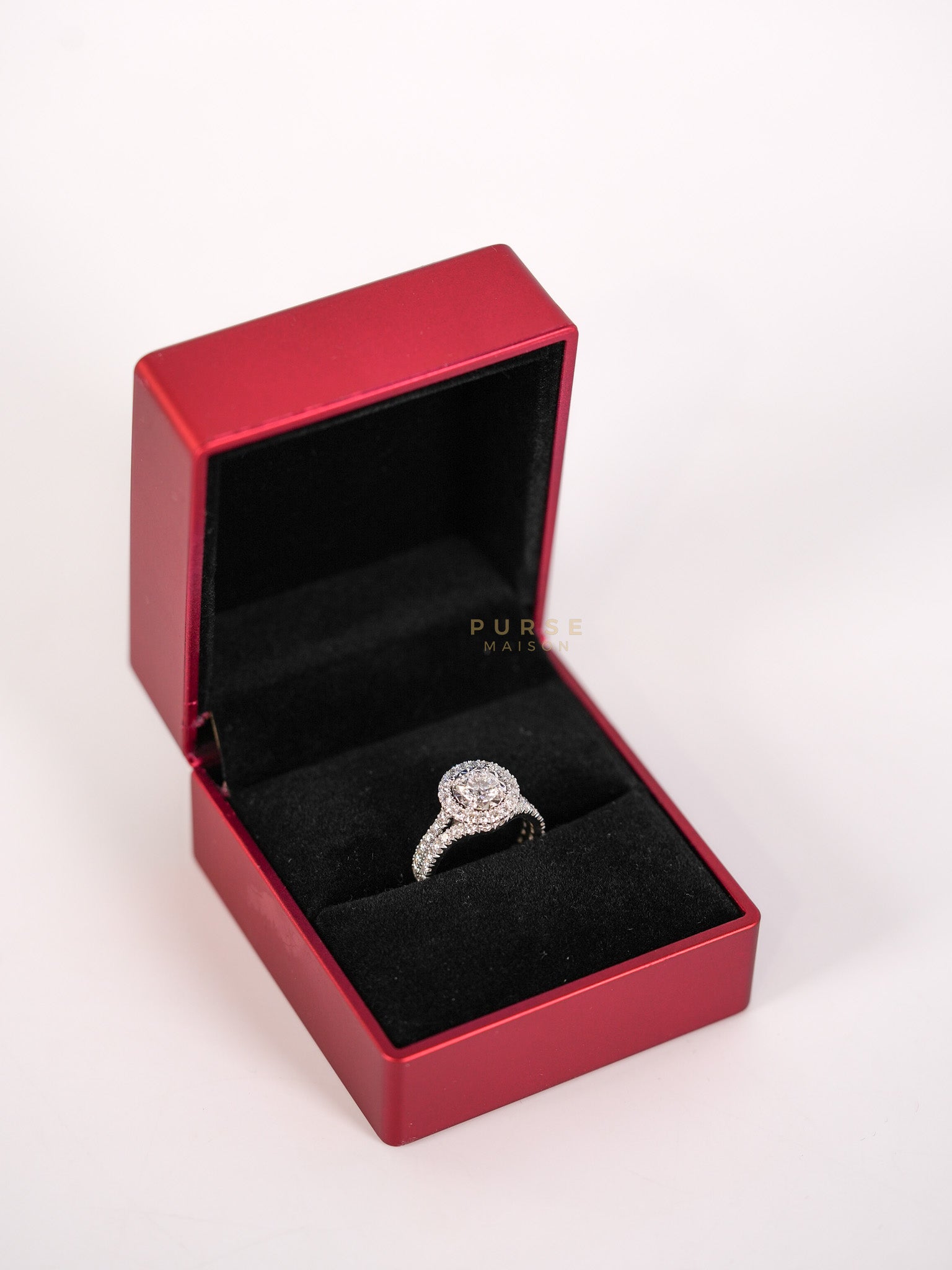 0.71 Carat Round Brilliant Cut Diamond Engagement Ring | Purse Maison Luxury Bags Shop