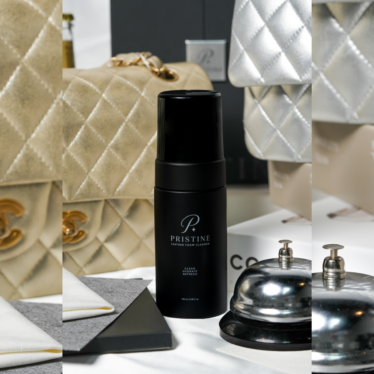 Pristine Leather Foam Cleaner 100ml – Gentle Cleaner for Luxury Leather Bags