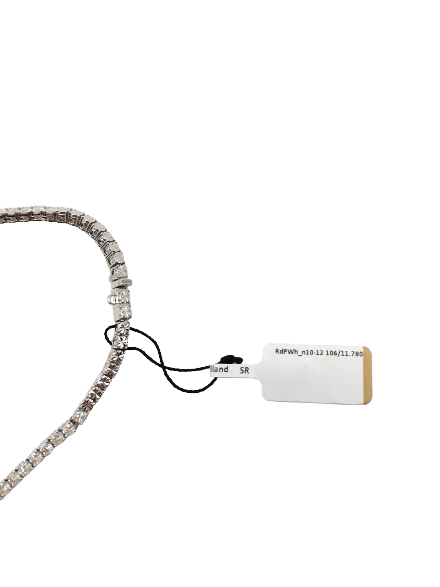 14k 24.7gms 11.78cts Natural Diamons White Gold Tennis Necklace (16 inches) | Purse Maison Luxury Bags Shop
