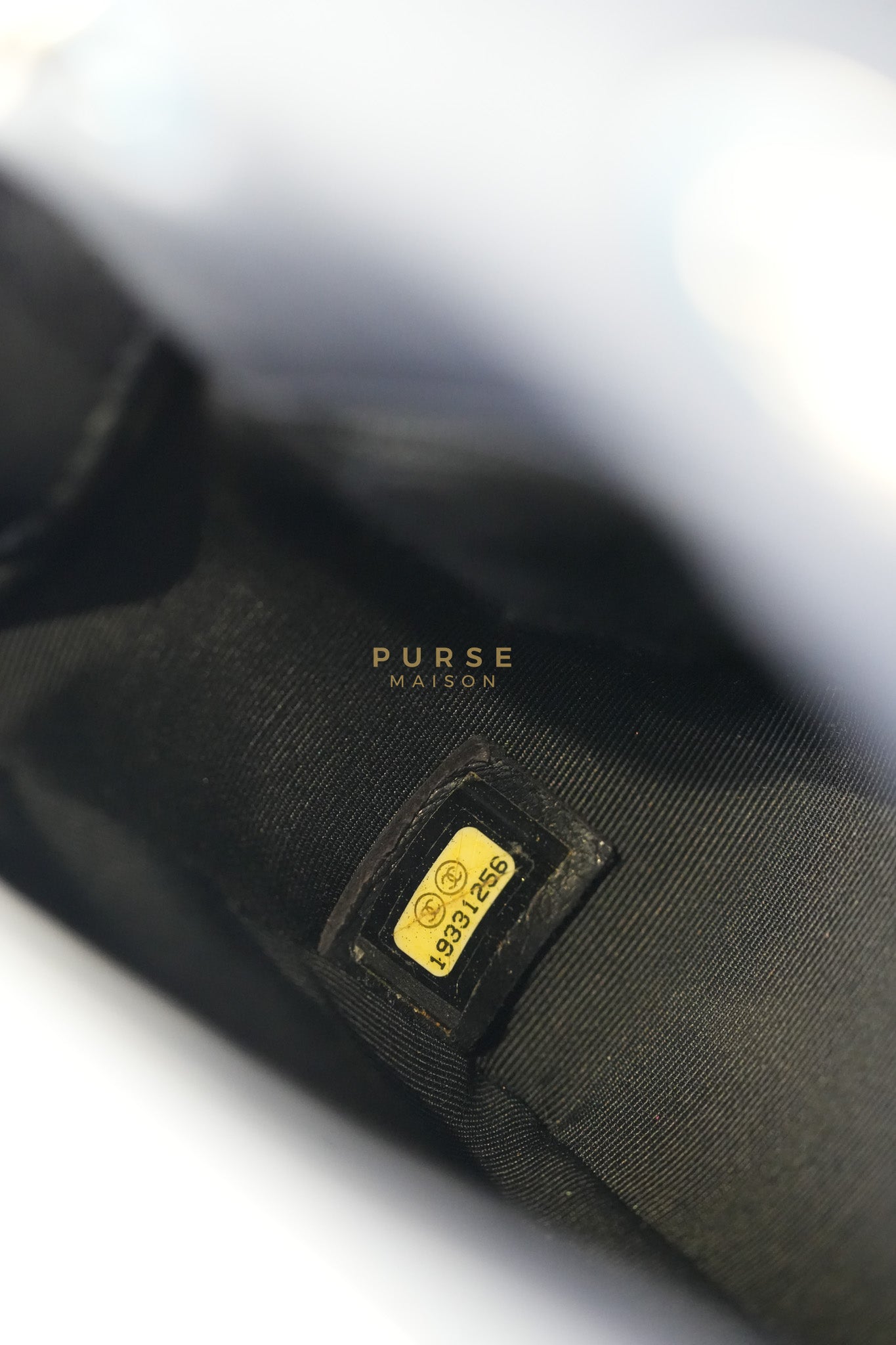 14P Mini Flap Graphic Logo Two-Tone Quilted Calfskin Leather in Gold Hardware Series 19 | Purse Maison Luxury Bags Shop