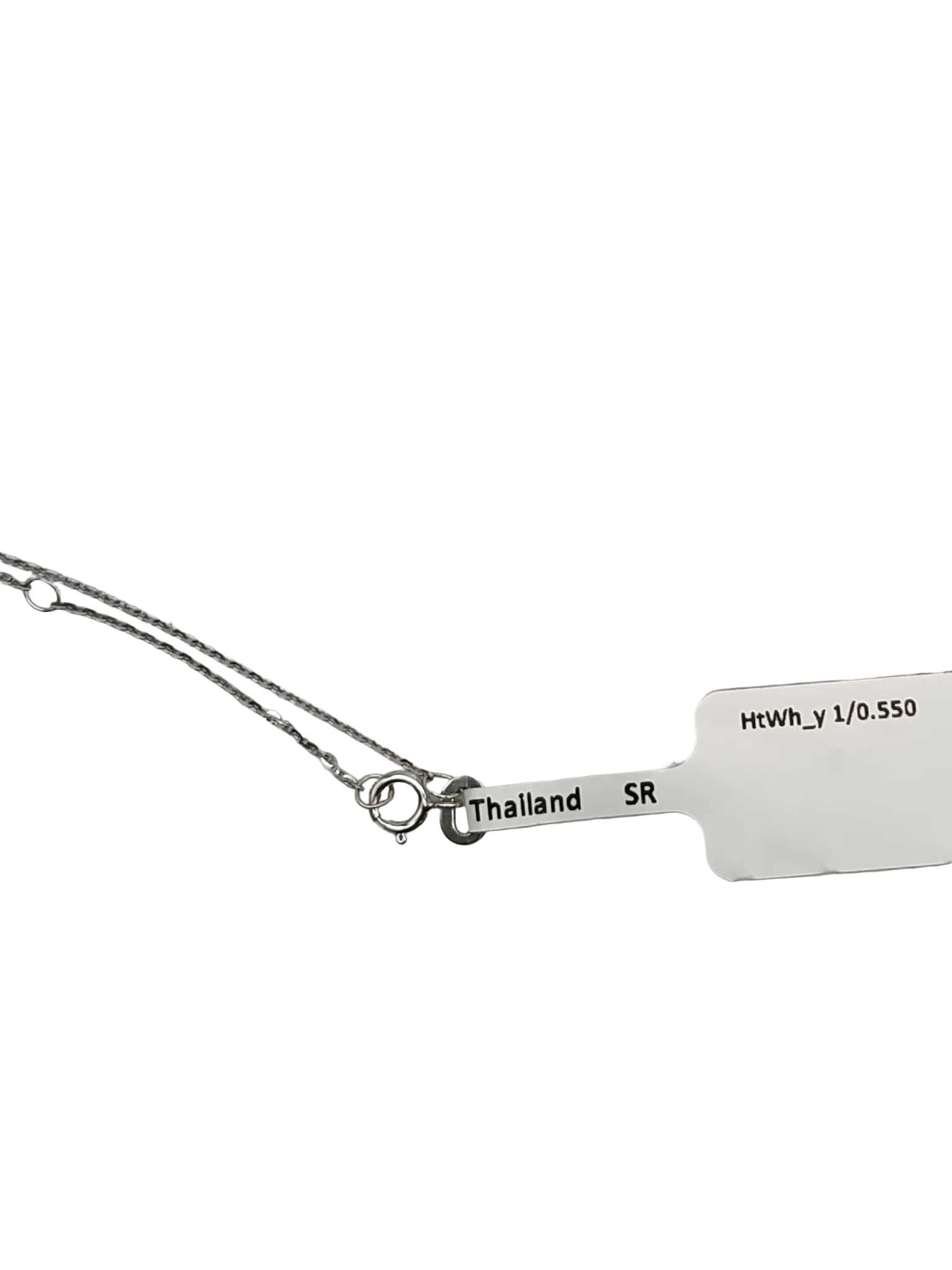 18k 1.41gms. 0.55cts. Natural Diamond White Gold Necklace (18 inches) | Purse Maison Luxury Bags Shop