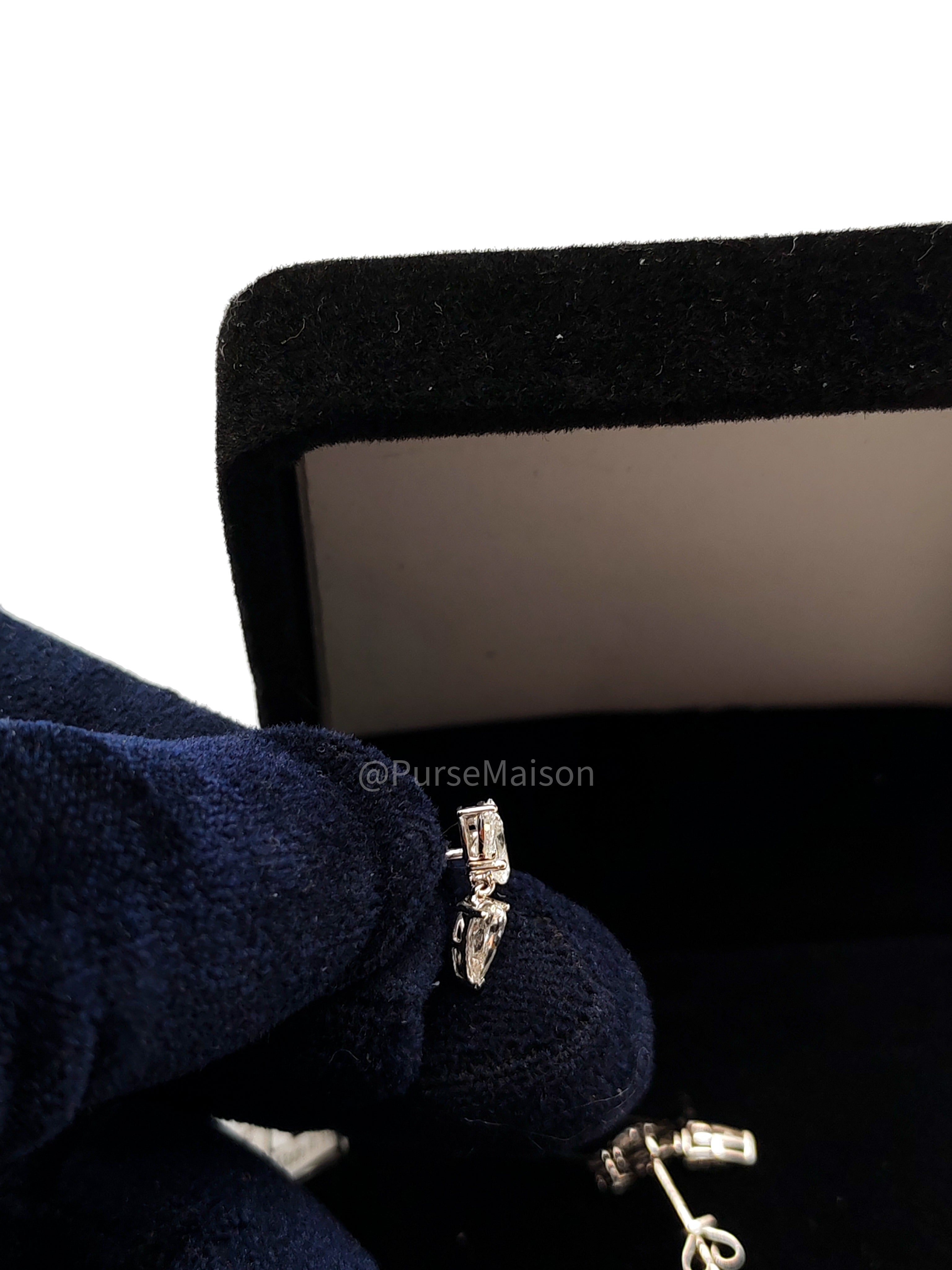 18k | 1.86gms. | 1.86gms | 1.53cts | VS1 to VVS1 (Clarity) E to H (Color) Natural Diamond White Gold Earrings | Purse Maison Luxury Bags Shop