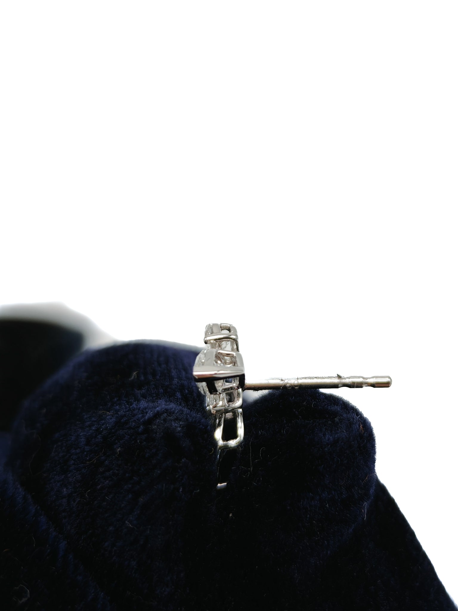 18k 2.05gms 1.61cts VS1 to VVS1 (Clarity) E to H (Color) Natural Diamond White Gold Earrings | Purse Maison Luxury Bags Shop