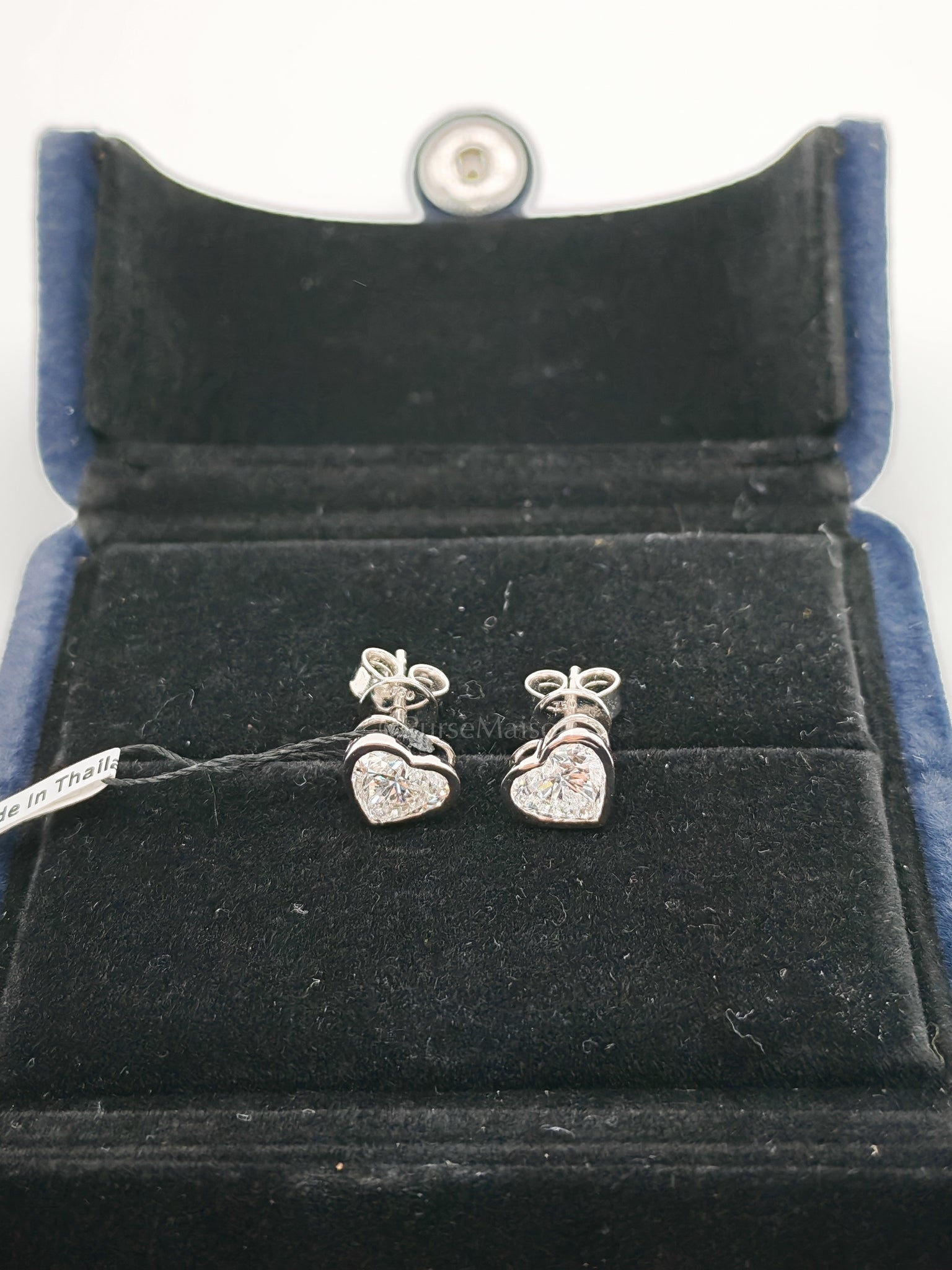 18k 2.06gms 2.03cts VS1 to VVS1 (Clarity) E to H (Color) Natural Diamond White Gold Earrings | Purse Maison Luxury Bags Shop
