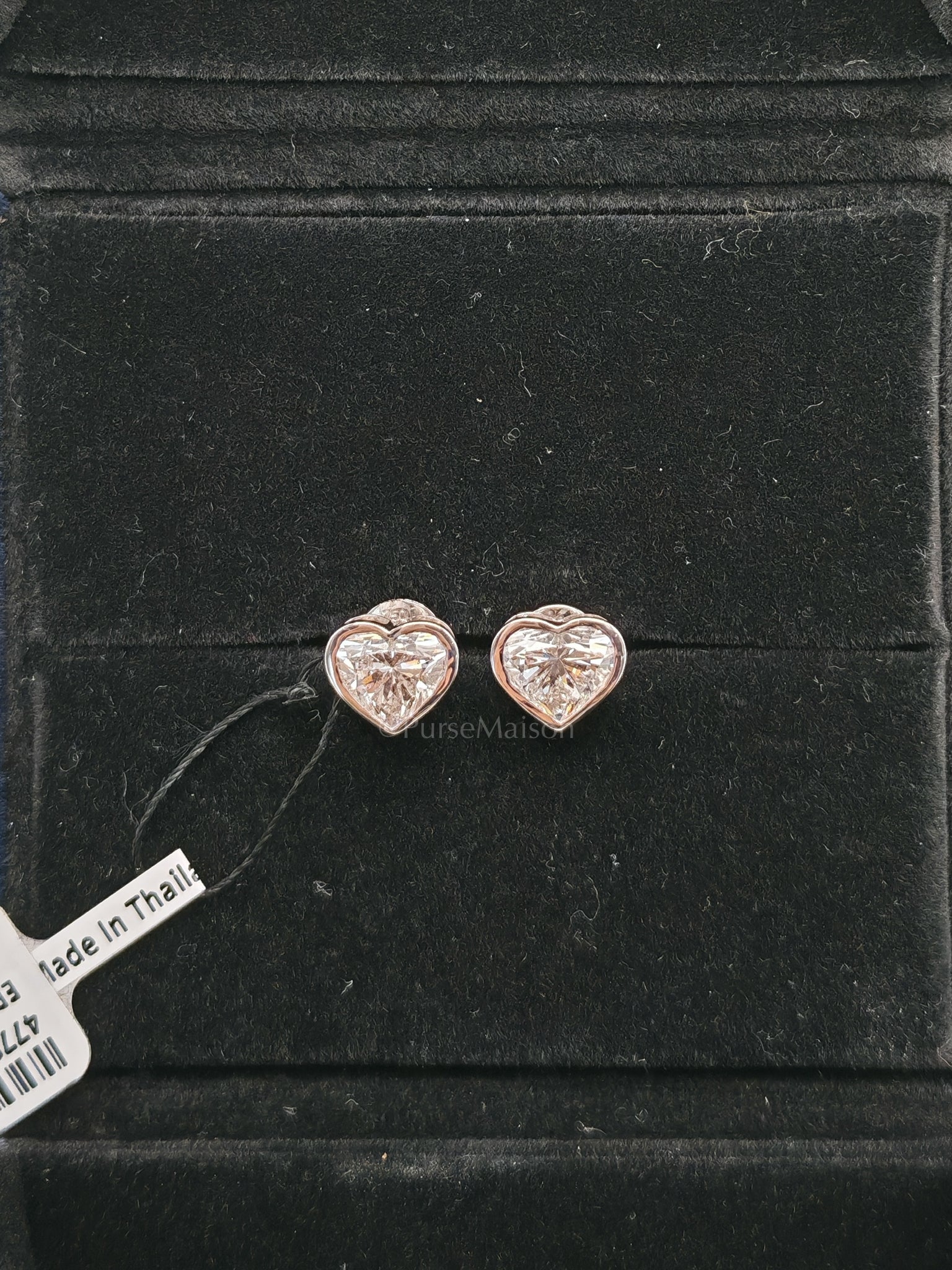 18k 2.06gms 2.03cts VS1 to VVS1 (Clarity) E to H (Color) Natural Diamond White Gold Earrings | Purse Maison Luxury Bags Shop
