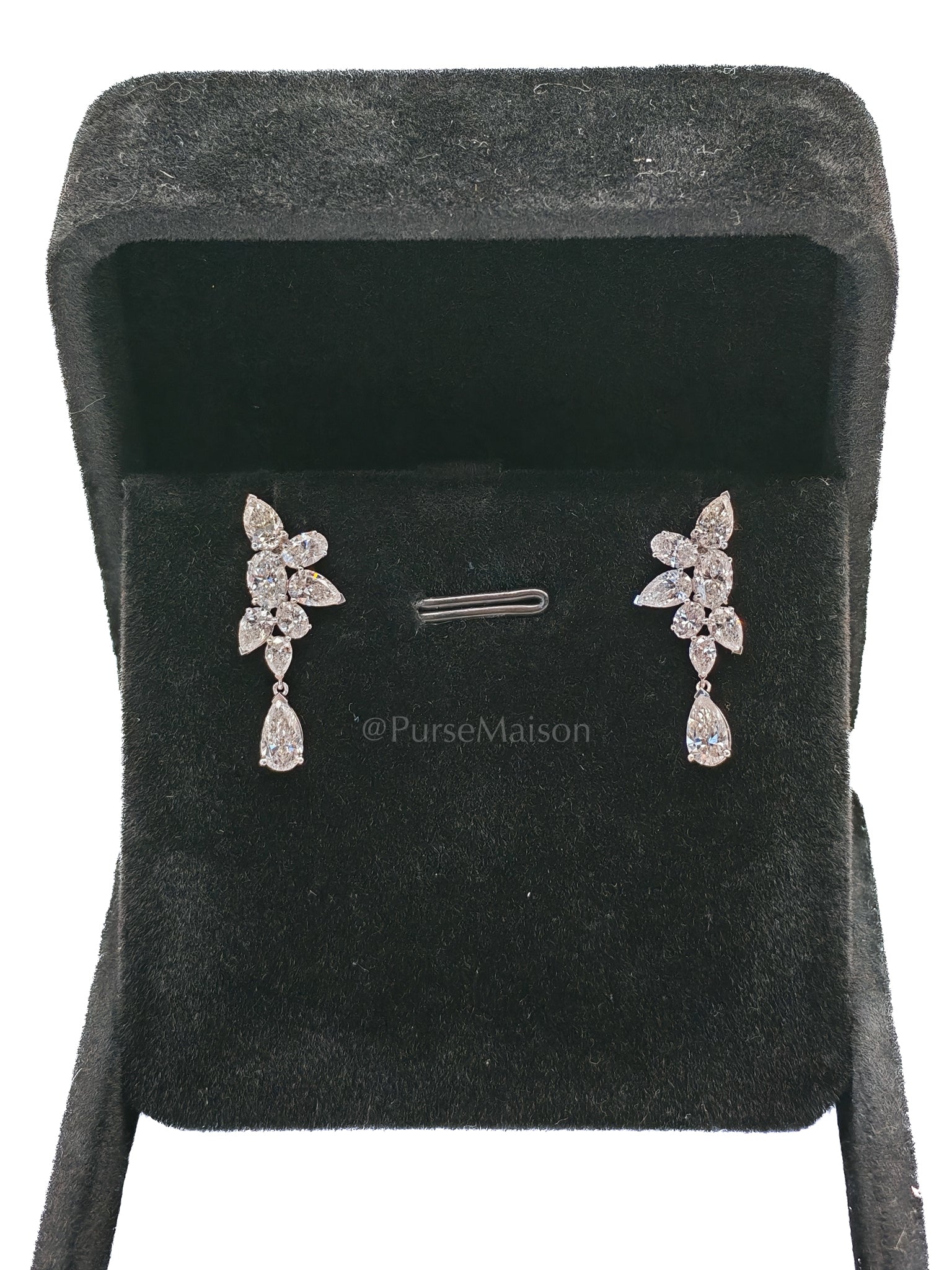 18k 2.76gms. 2.76gms 2.74cts VS1 to VVS1 (Clarity) E to H (Color) Natural Diamond White Gold Earrings | Purse Maison Luxury Bags Shop