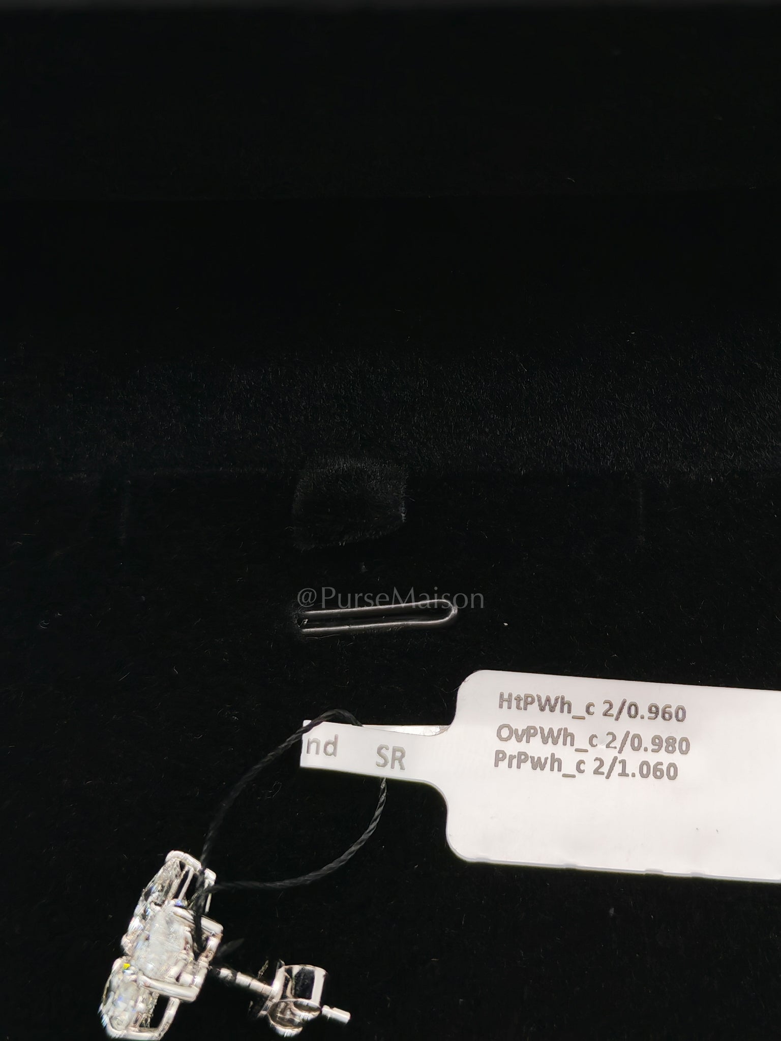 18k 2.78gms. 3cts. VS1 to VVS1 (Clarity) E to H (Color) Natural Diamond White Gold Earrings | Purse Maison Luxury Bags Shop