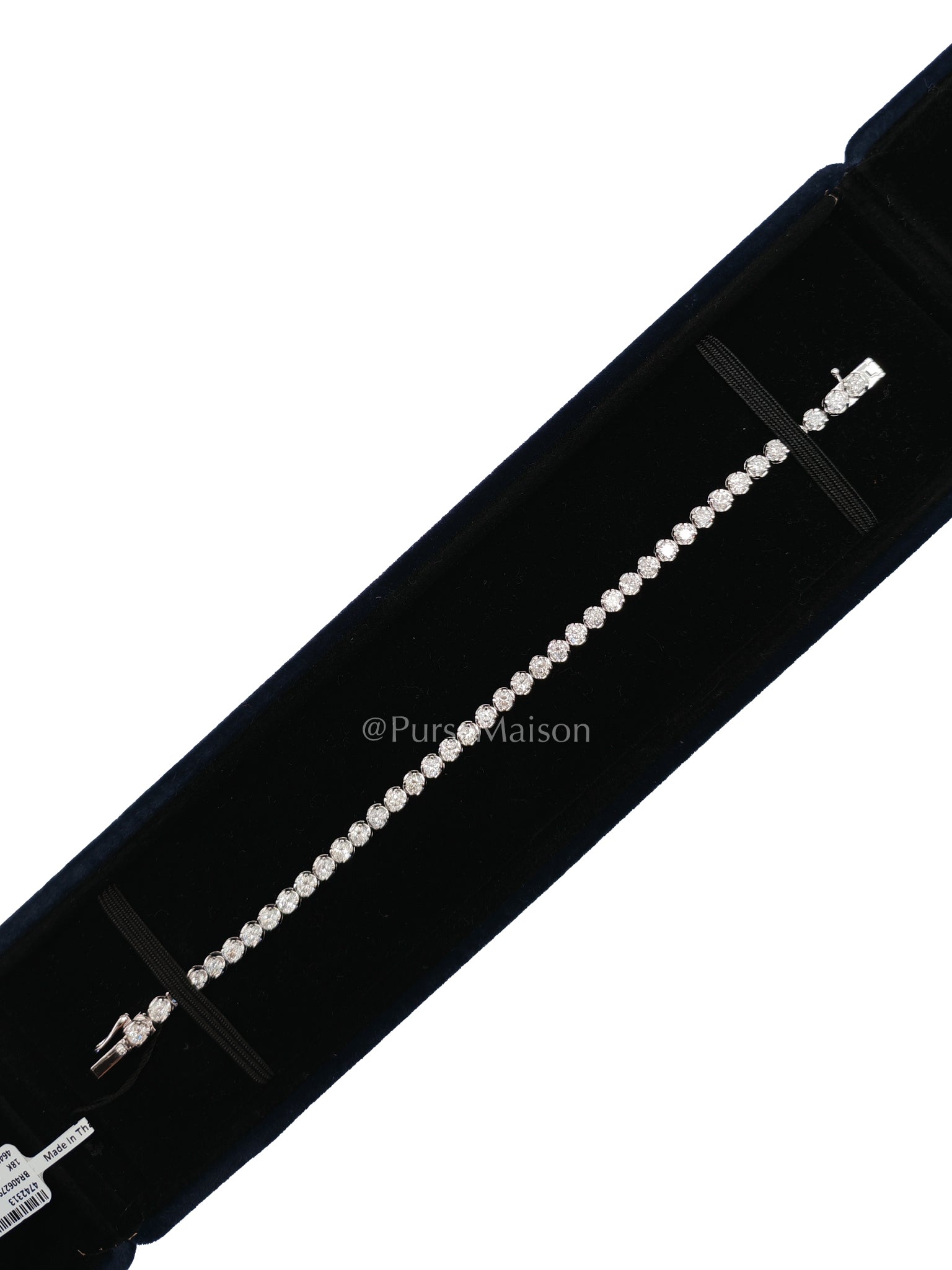 18k 6.05gms. 5.19cts. VS1 to VVS1 (Clarity) E to H (Color) Natural Diamond White Gold Tennis Bracelet (7 Inches) | Purse Maison Luxury Bags Shop
