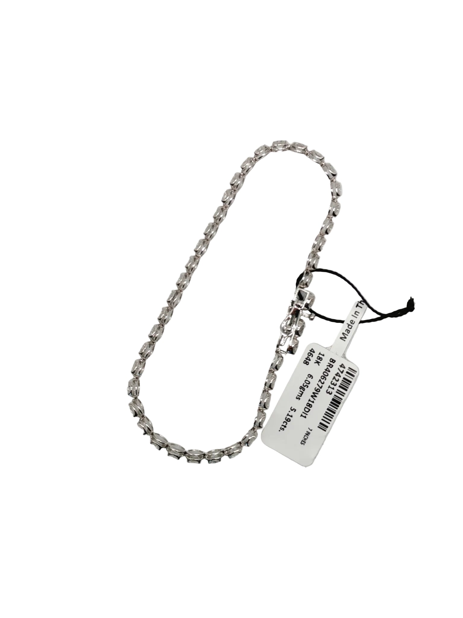 18k 6.05gms. 5.19cts. VS1 to VVS1 (Clarity) E to H (Color) Natural Diamond White Gold Tennis Bracelet (7 Inches) | Purse Maison Luxury Bags Shop