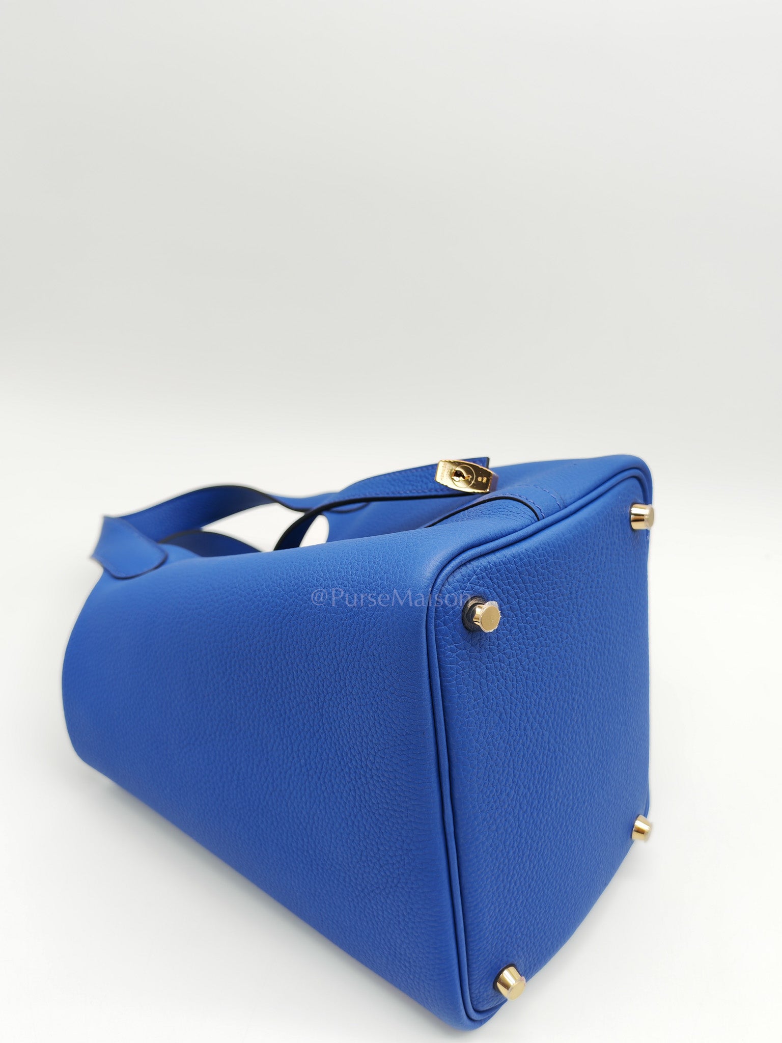 Picotin Lock 18 in Blue Electric Taurillon Maurice Leather & Gold Hardware Stamp B(2023)