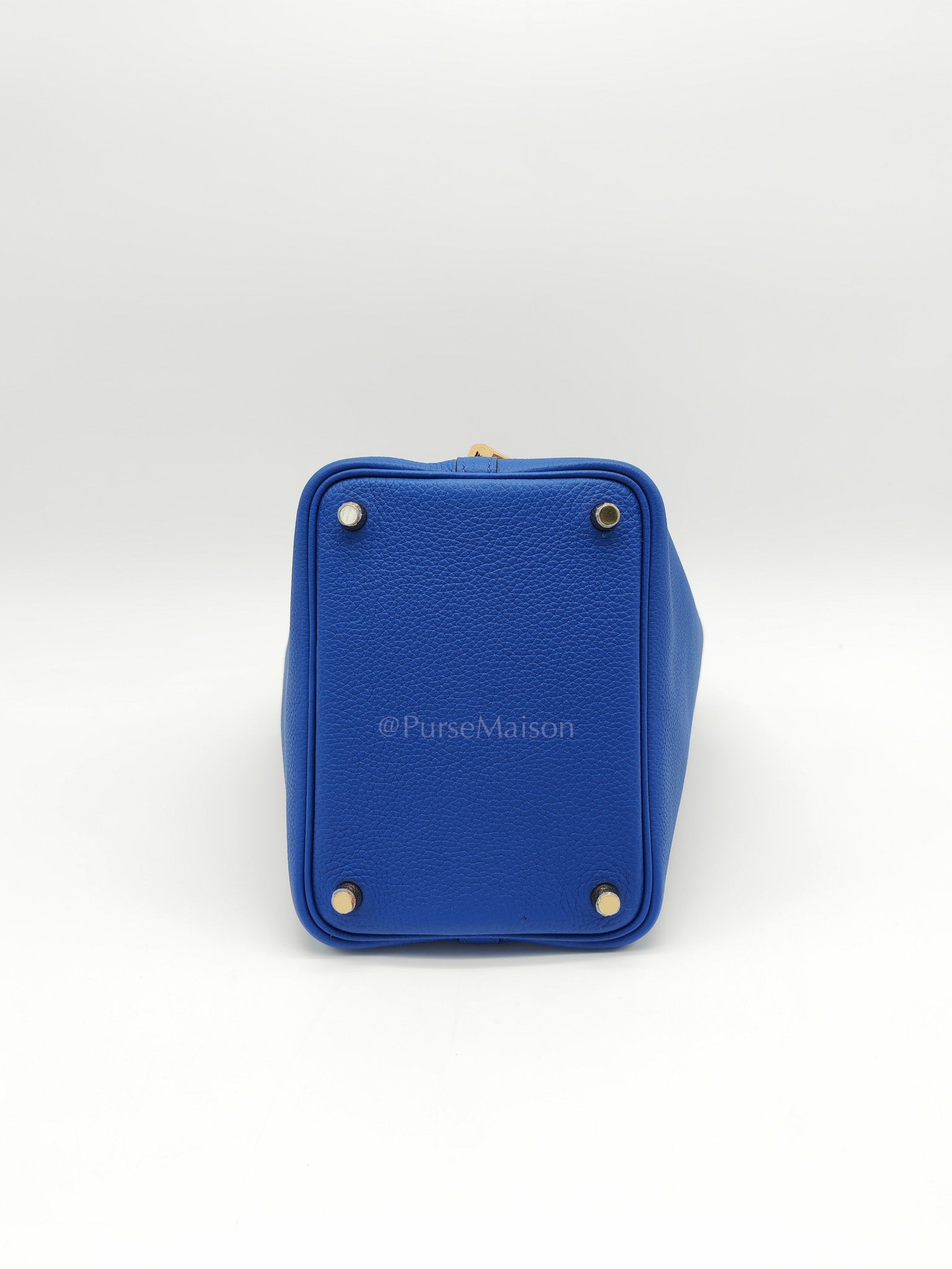 Picotin Lock 18 in Blue Electric Taurillon Maurice Leather & Gold Hardware Stamp B(2023)
