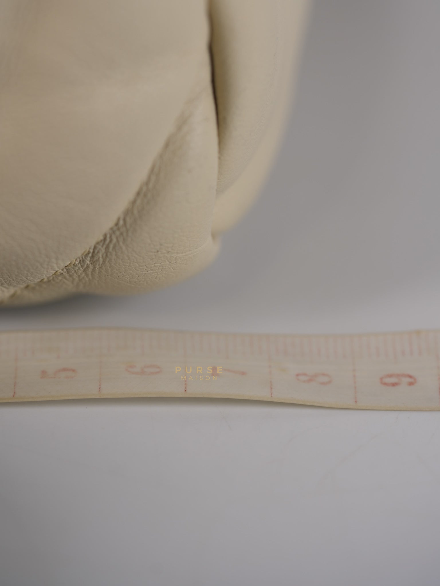 19 Flap Bag Medium in Beige Quilted Lambskin Leather Series 30 | Purse Maison Luxury Bags Shop