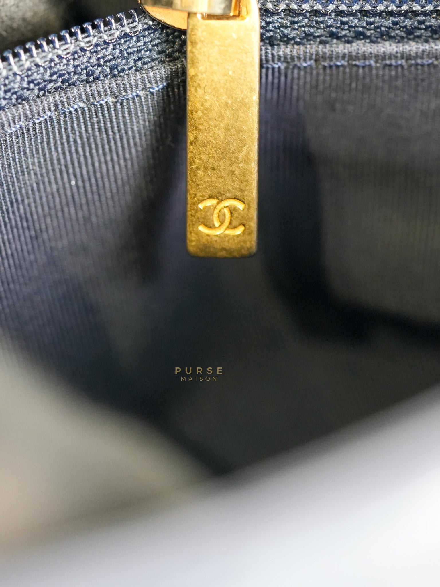 C19 Medium in Navy Blue Lambskin Leather & Mixed Hardware (Series 29) | Purse Maison Luxury Bags Shop