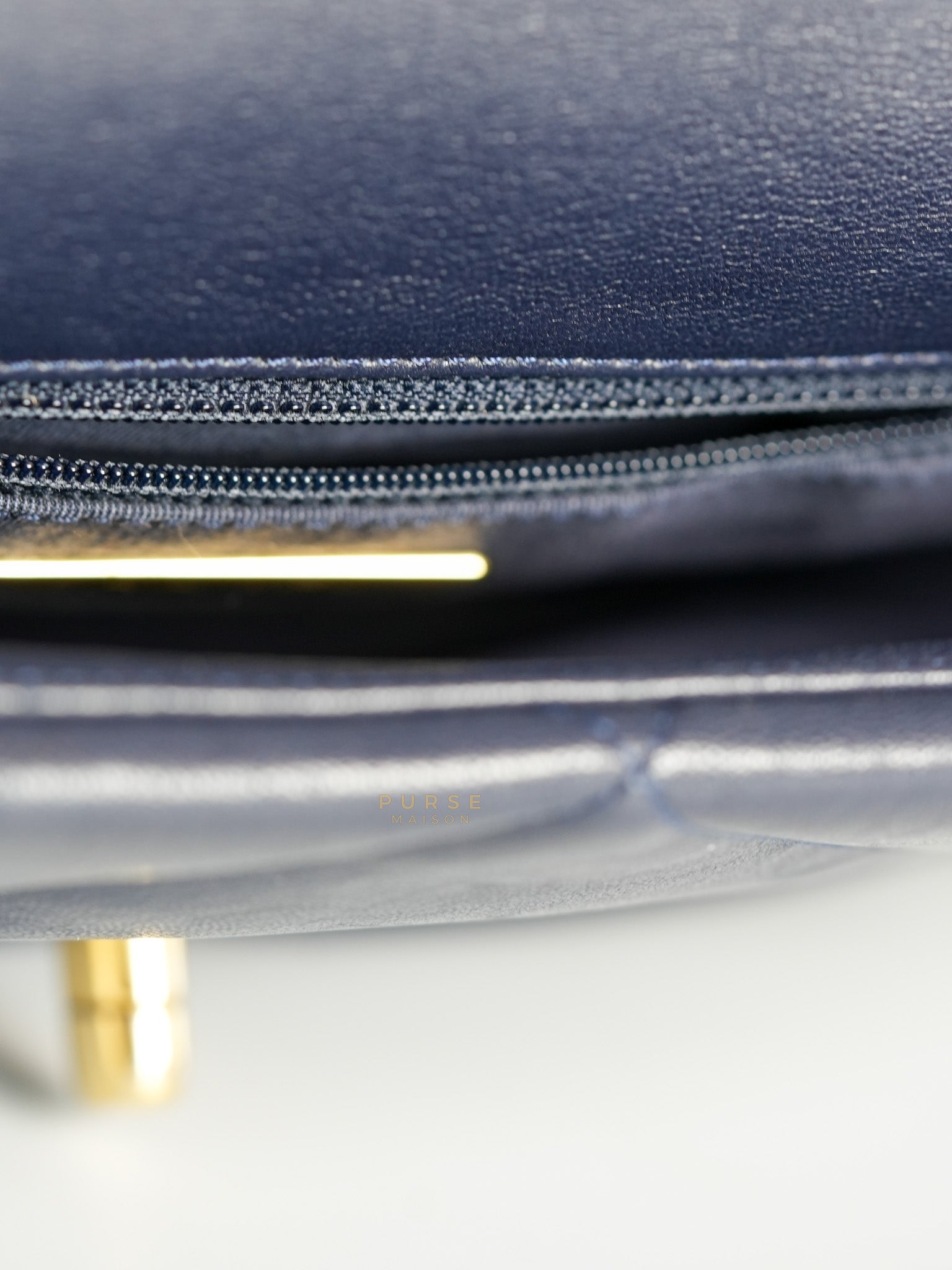 C19 Medium in Navy Blue Lambskin Leather & Mixed Hardware (Series 29) | Purse Maison Luxury Bags Shop