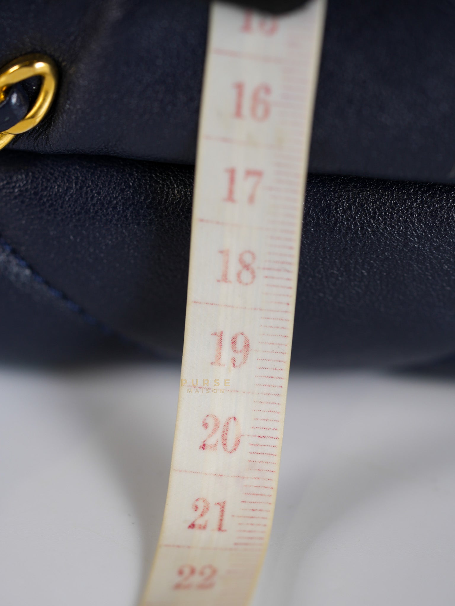 C19 Medium in Navy Blue Lambskin Leather & Mixed Hardware (Series 29) | Purse Maison Luxury Bags Shop