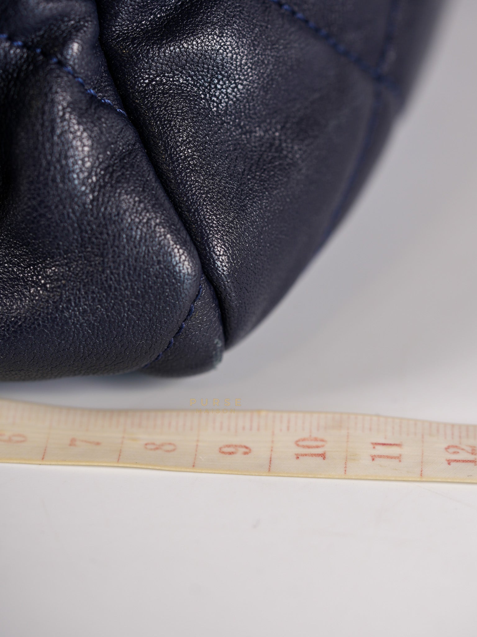 C19 Medium in Navy Blue Lambskin Leather & Mixed Hardware (Series 29) | Purse Maison Luxury Bags Shop