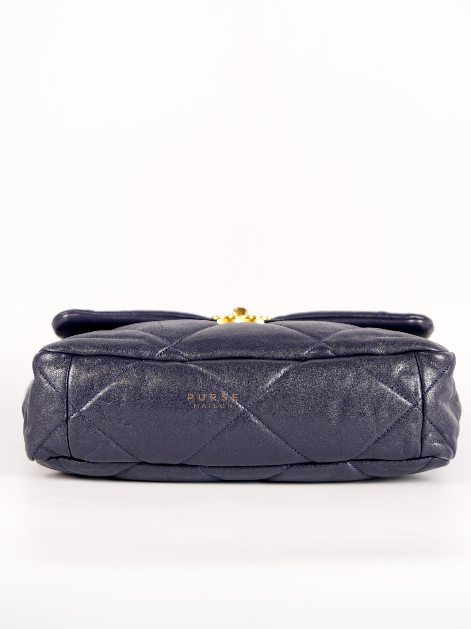C19 Medium in Navy Blue Lambskin Leather & Mixed Hardware (Series 29) | Purse Maison Luxury Bags Shop