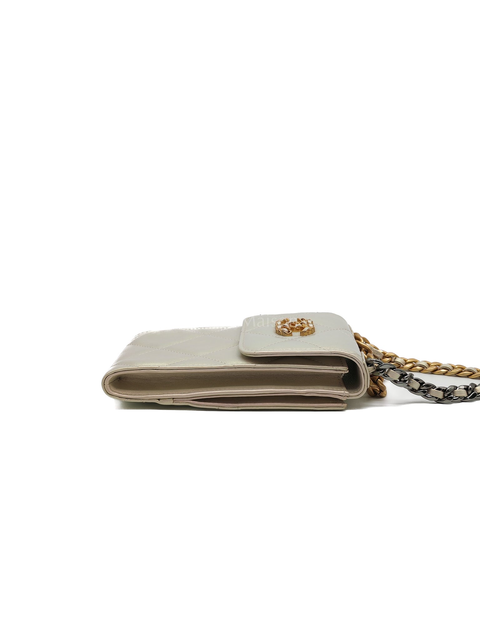 19 Phone Holder Quilted Iridescent Lambskin Leather in Mix Hardware (Series 31) | Purse Maison Luxury Bags Shop