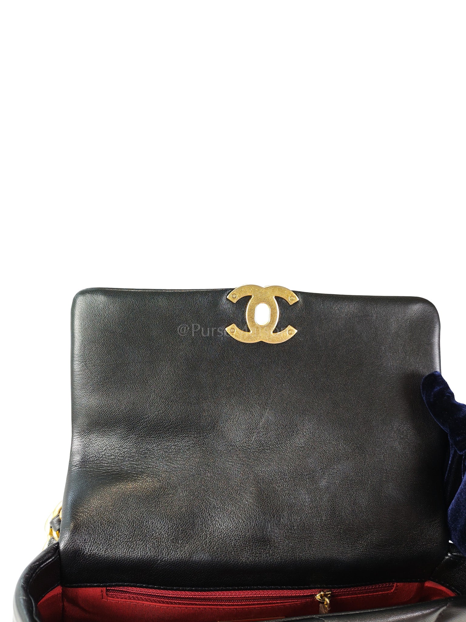 19 Small Black in Goatskin Leather and Mixed Hardware Series 30 | Purse Maison Luxury Bags Shop