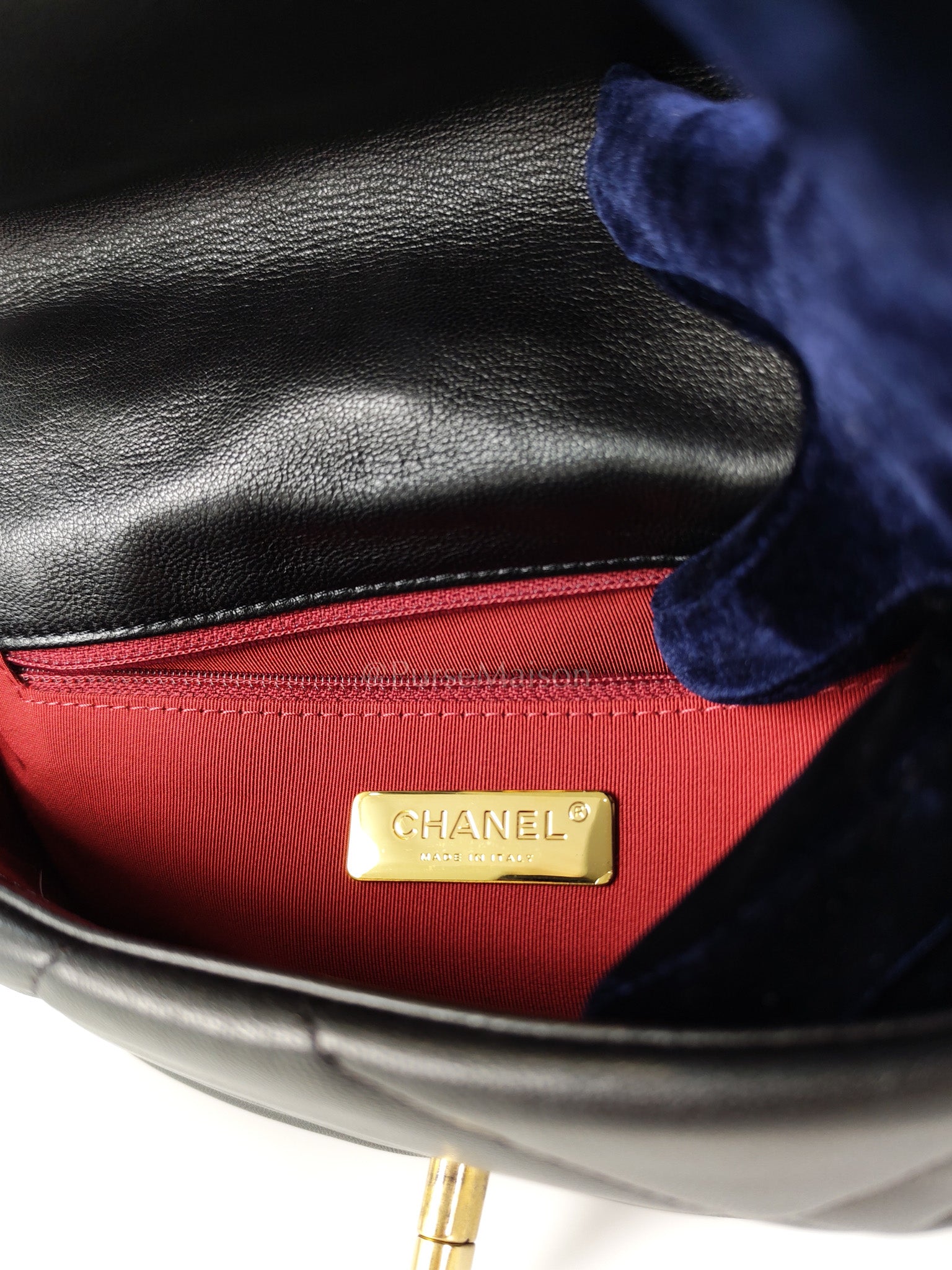 19 Small Black in Goatskin Leather and Mixed Hardware Series 30 | Purse Maison Luxury Bags Shop