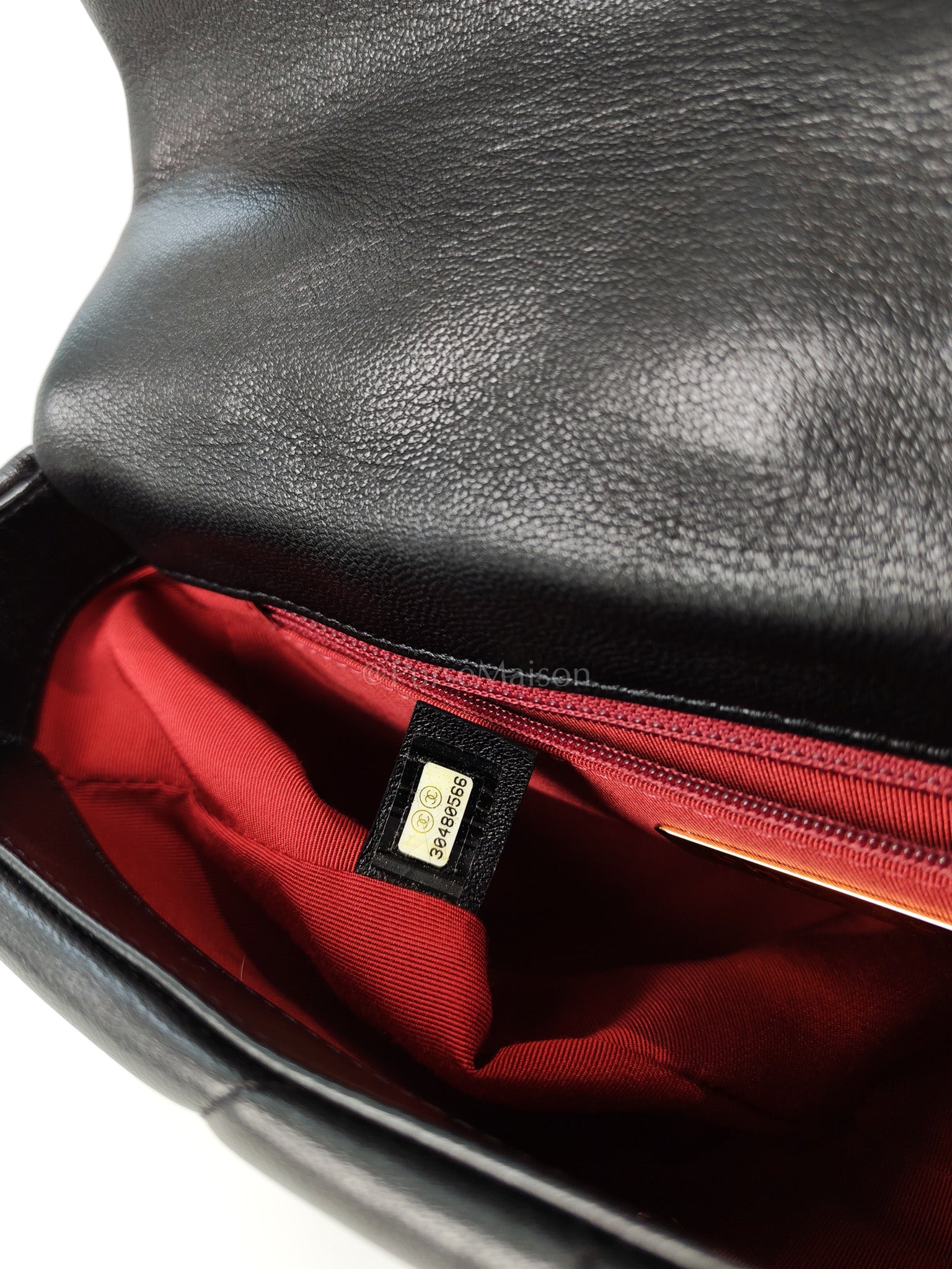 19 Small Black in Goatskin Leather and Mixed Hardware Series 30 | Purse Maison Luxury Bags Shop