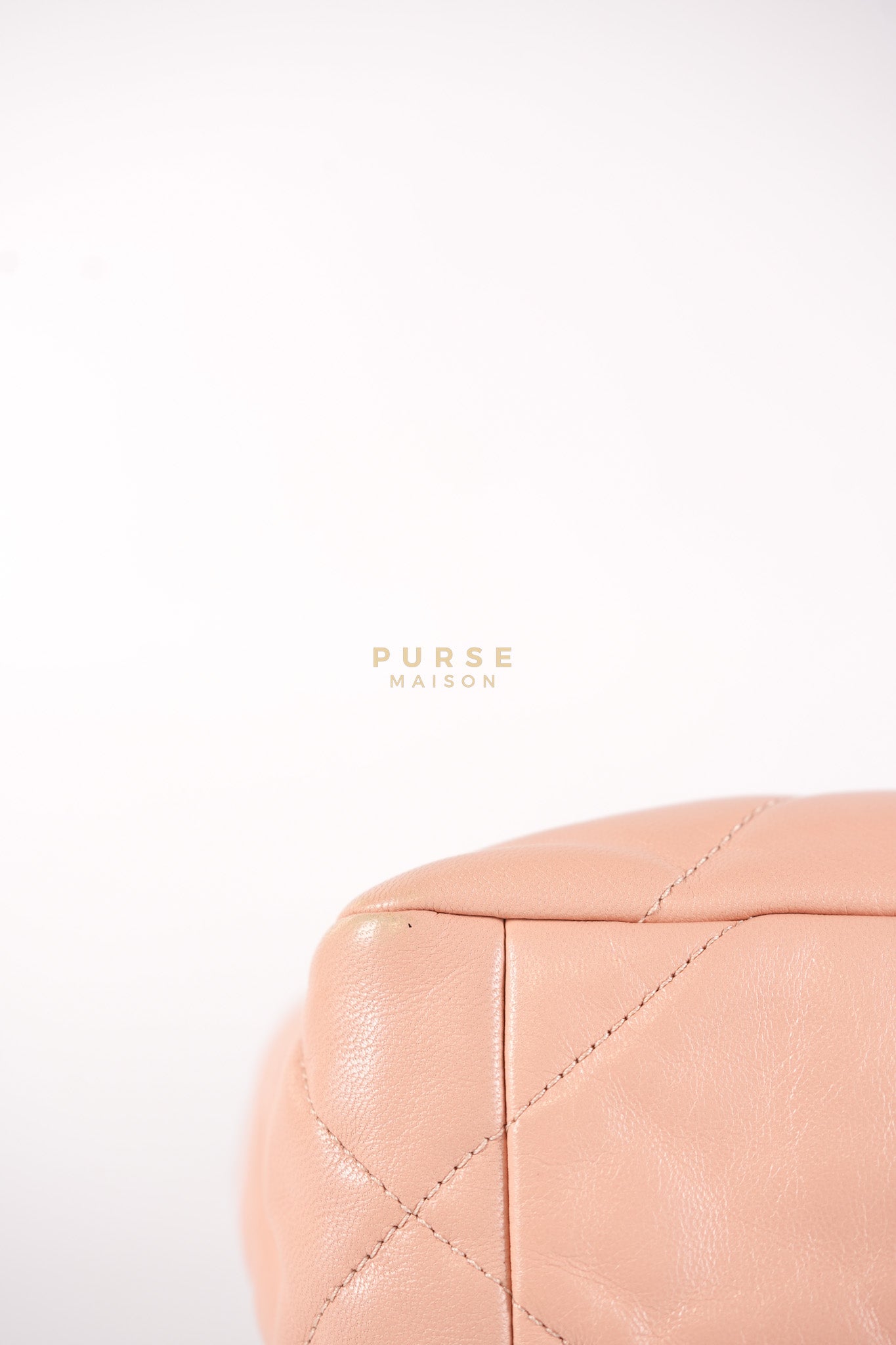 19 Small in Pink Quilted Lambskin Leather and Mixed Hardware Series 29 | Purse Maison Luxury Bags Shop