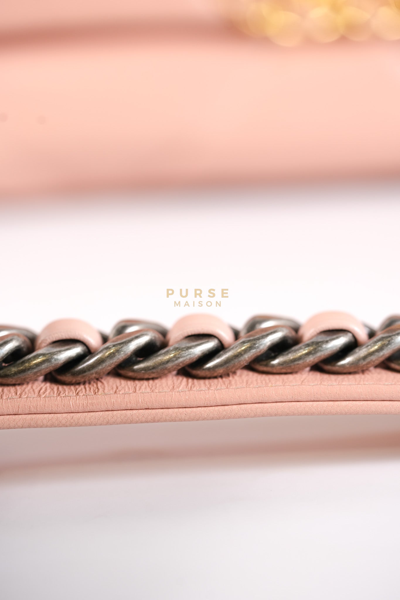 19 Small in Pink Quilted Lambskin Leather and Mixed Hardware Series 29 | Purse Maison Luxury Bags Shop