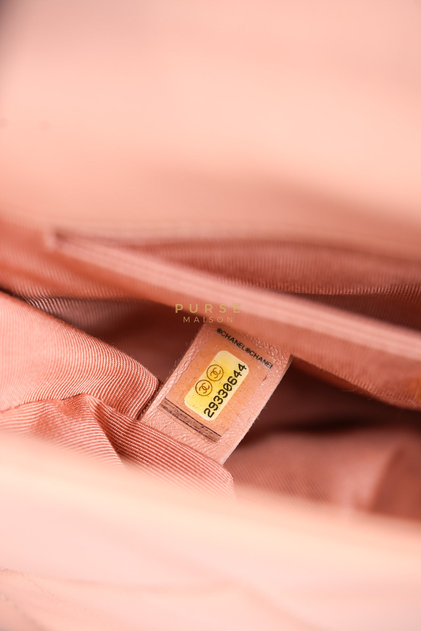 19 Small in Pink Quilted Lambskin Leather and Mixed Hardware Series 29 | Purse Maison Luxury Bags Shop