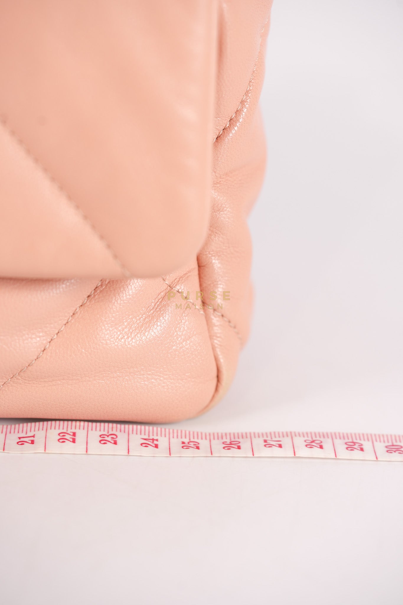 19 Small in Pink Quilted Lambskin Leather and Mixed Hardware Series 29 | Purse Maison Luxury Bags Shop