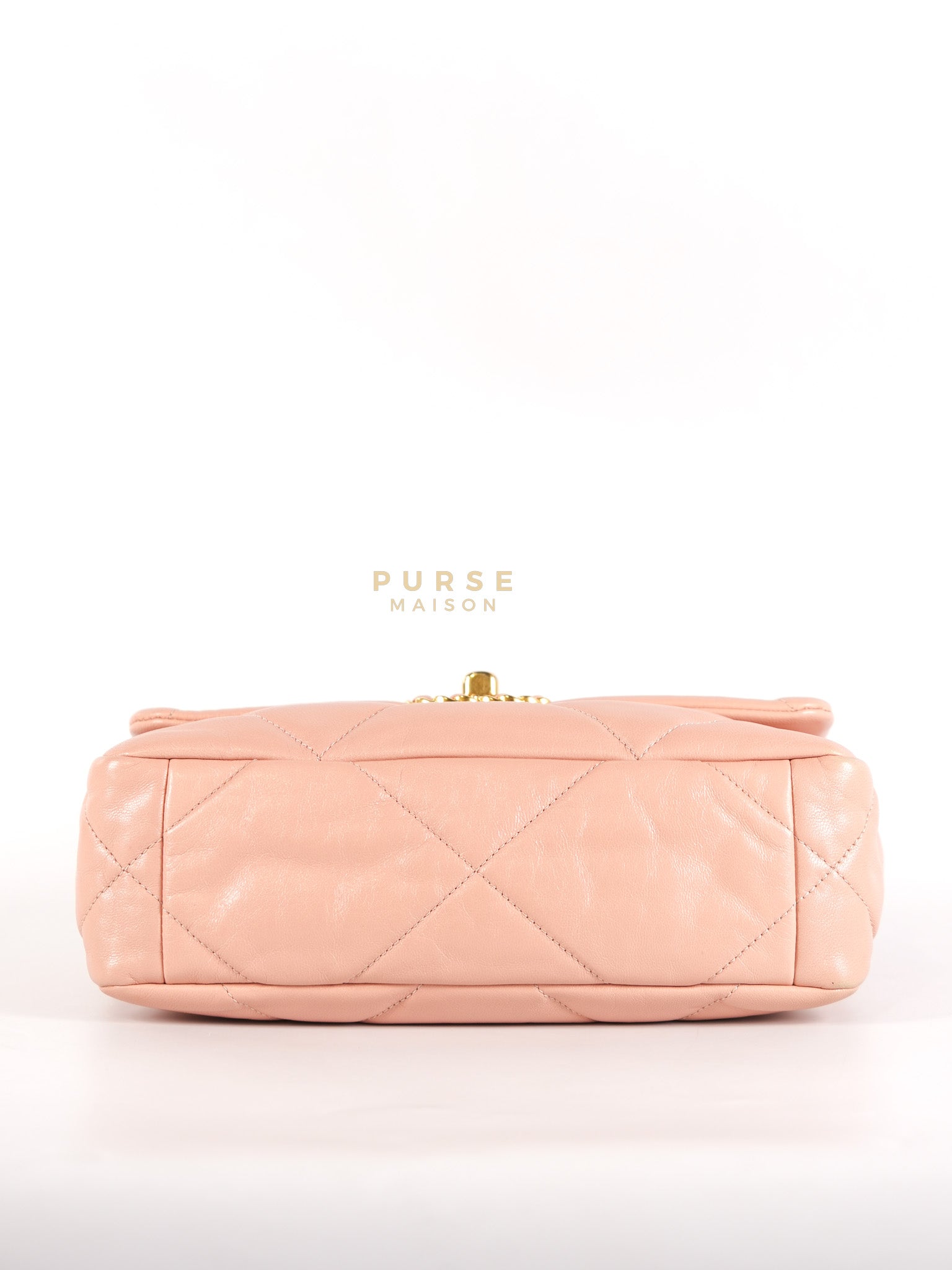 19 Small in Pink Quilted Lambskin Leather and Mixed Hardware Series 29 | Purse Maison Luxury Bags Shop