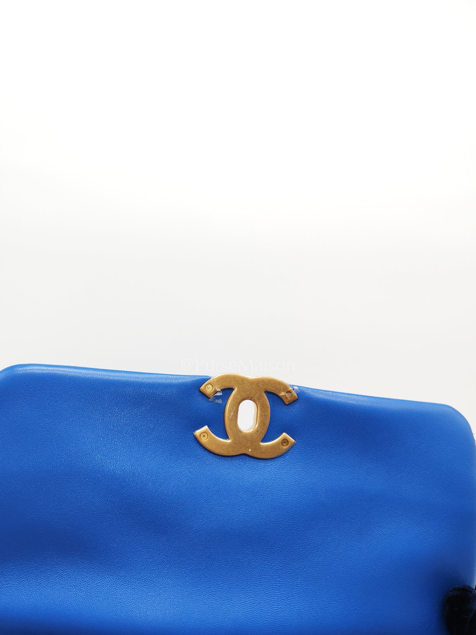 19 Small in Royal Blue Quilted Lambskin Leather and Mixed Hardware (Microchip) | Purse Maison Luxury Bags Shop
