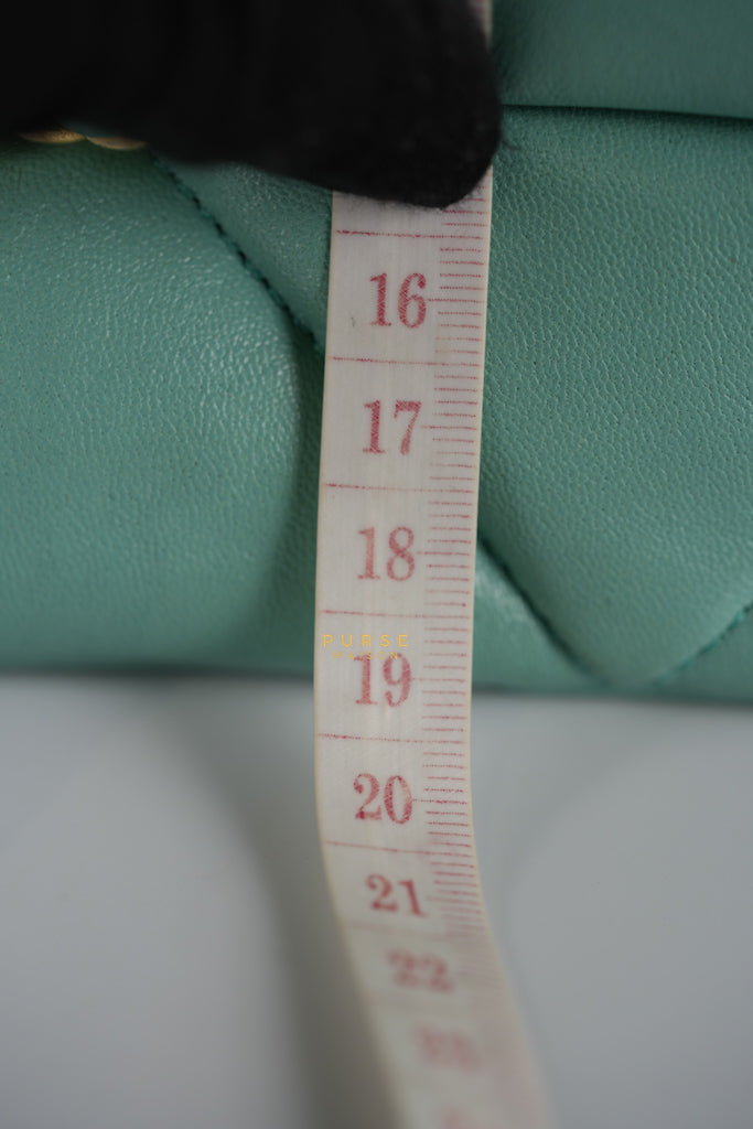 19 Tiffany Blue Lambskin in Gold Hardware Series 31 | Purse Maison Luxury Bags Shop