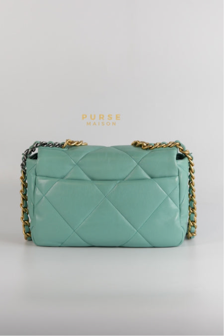 19 Tiffany Blue Lambskin in Gold Hardware Series 31 | Purse Maison Luxury Bags Shop
