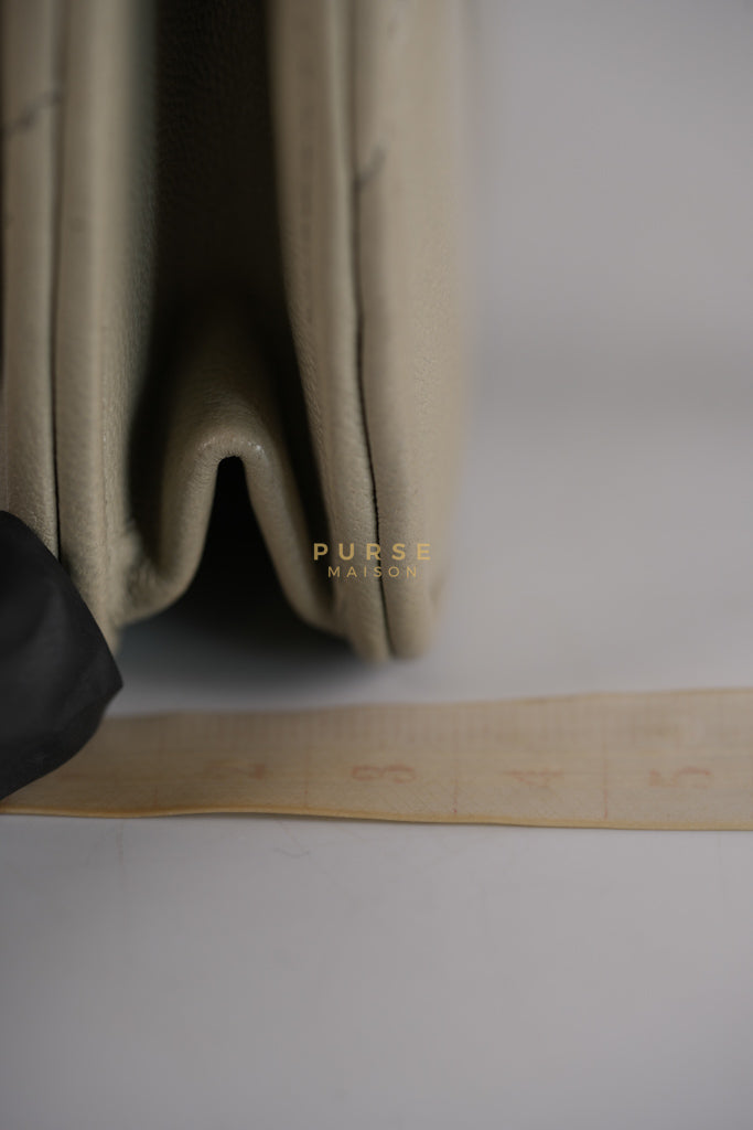 19 Wallet on Chain Light Gray in Mixed Hardware (Microchip) | Purse Maison Luxury Bags Shop