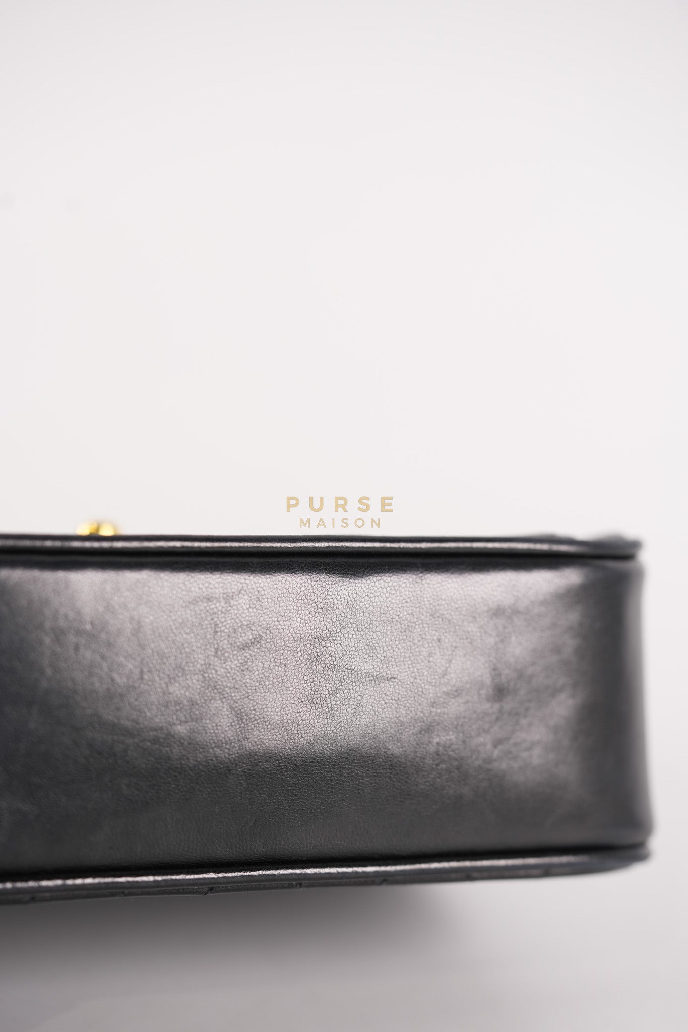 1992 Diamond Mini Bag in Black Quilted Lambskin Leather & Gold Hardware Series 23 | Purse Maison Luxury Bags Shop