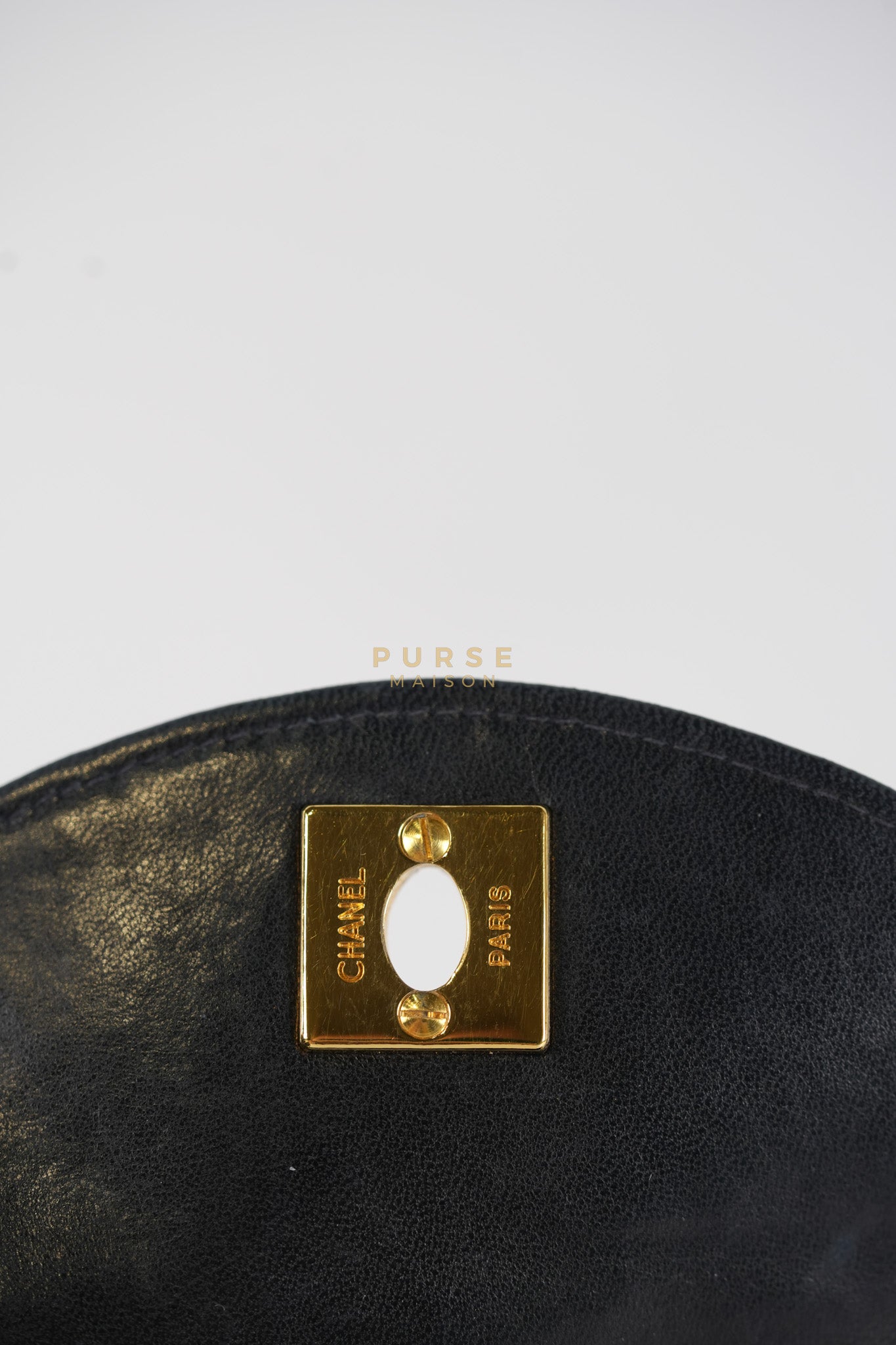 1992 Diamond Mini Bag in Black Quilted Lambskin Leather & Gold Hardware Series 23 | Purse Maison Luxury Bags Shop