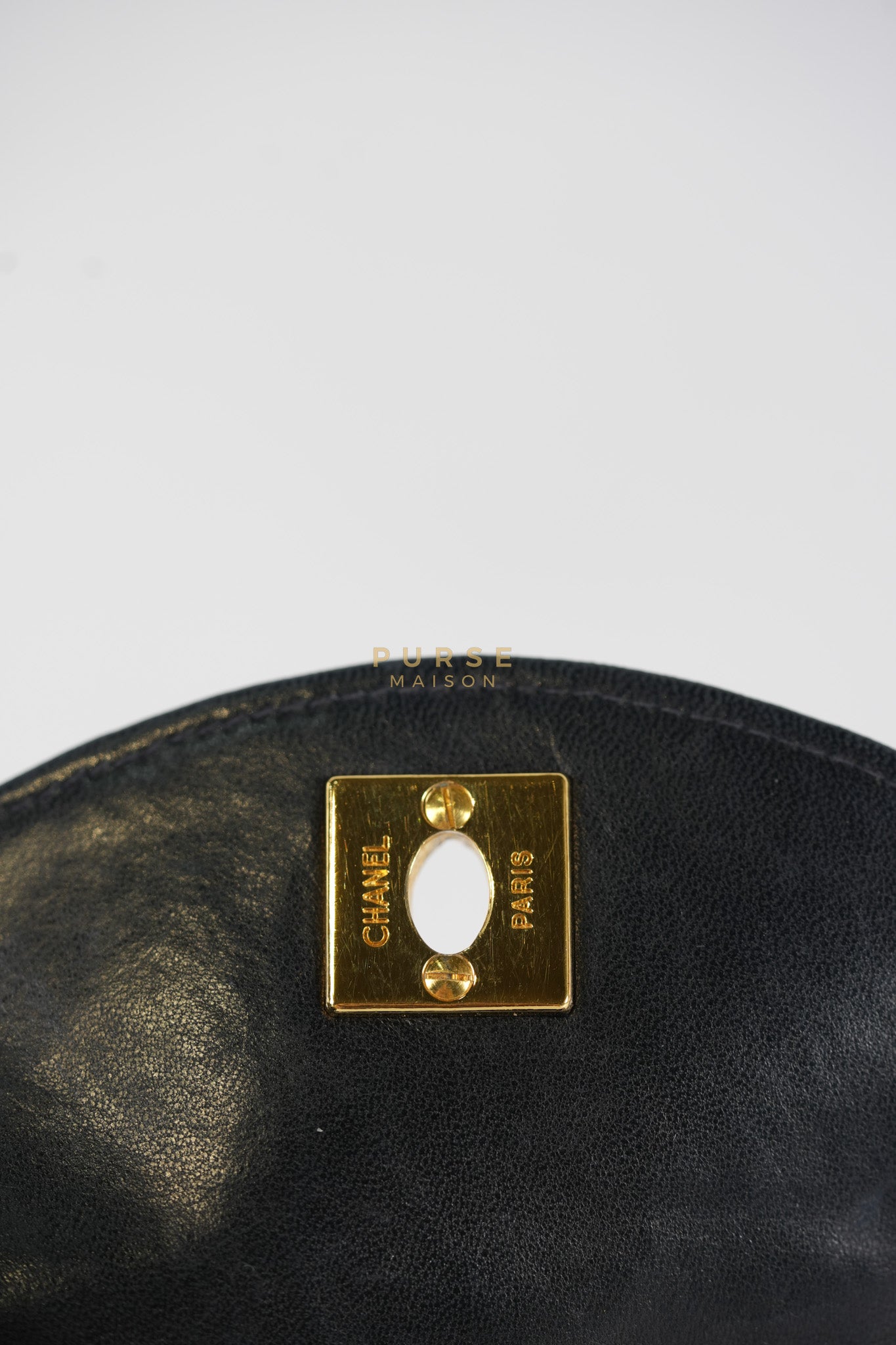 1992 Diamond Mini Bag in Black Quilted Lambskin Leather & Gold Hardware Series 23 | Purse Maison Luxury Bags Shop