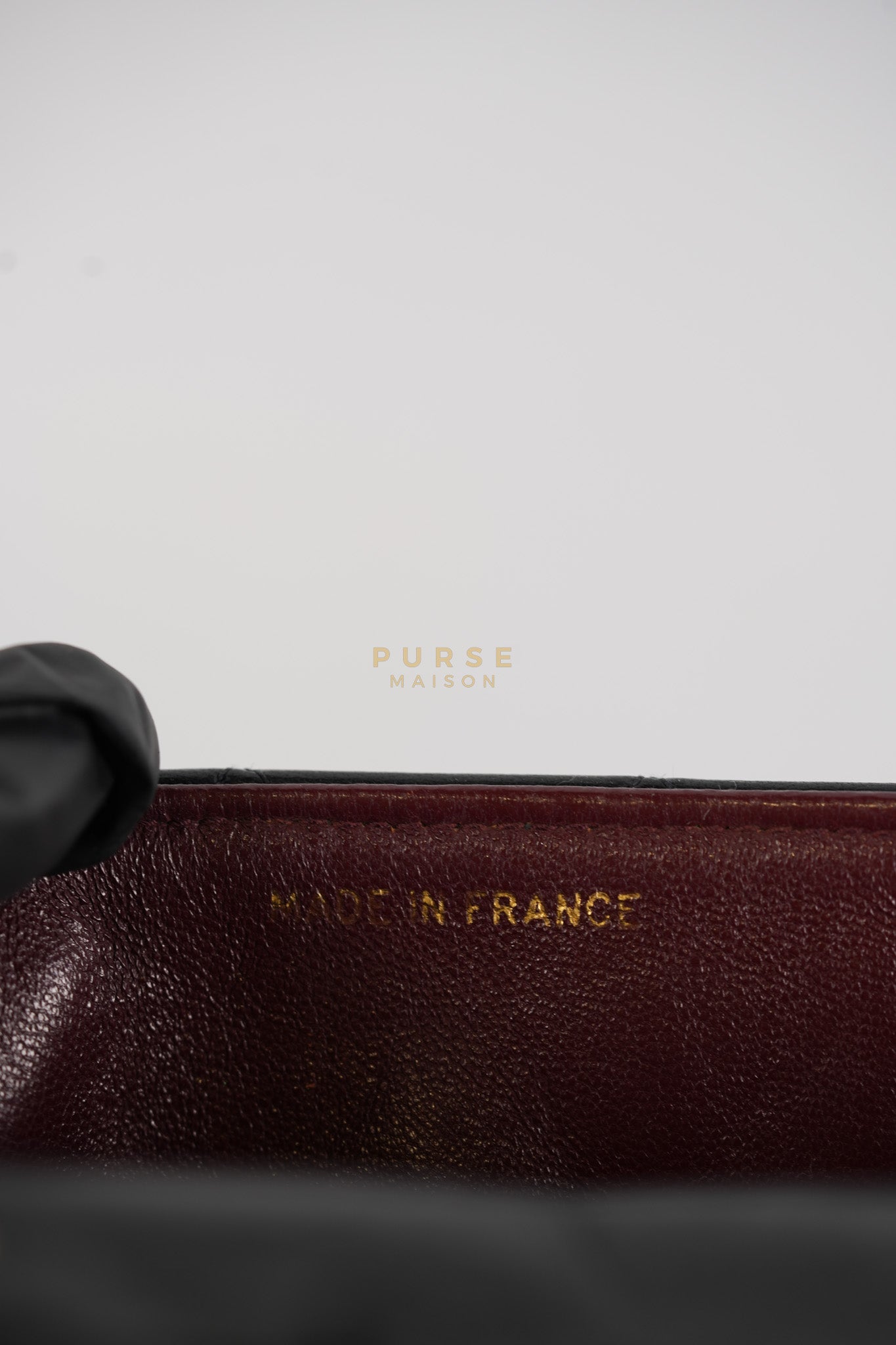 1992 Diamond Mini Bag in Black Quilted Lambskin Leather & Gold Hardware Series 23 | Purse Maison Luxury Bags Shop