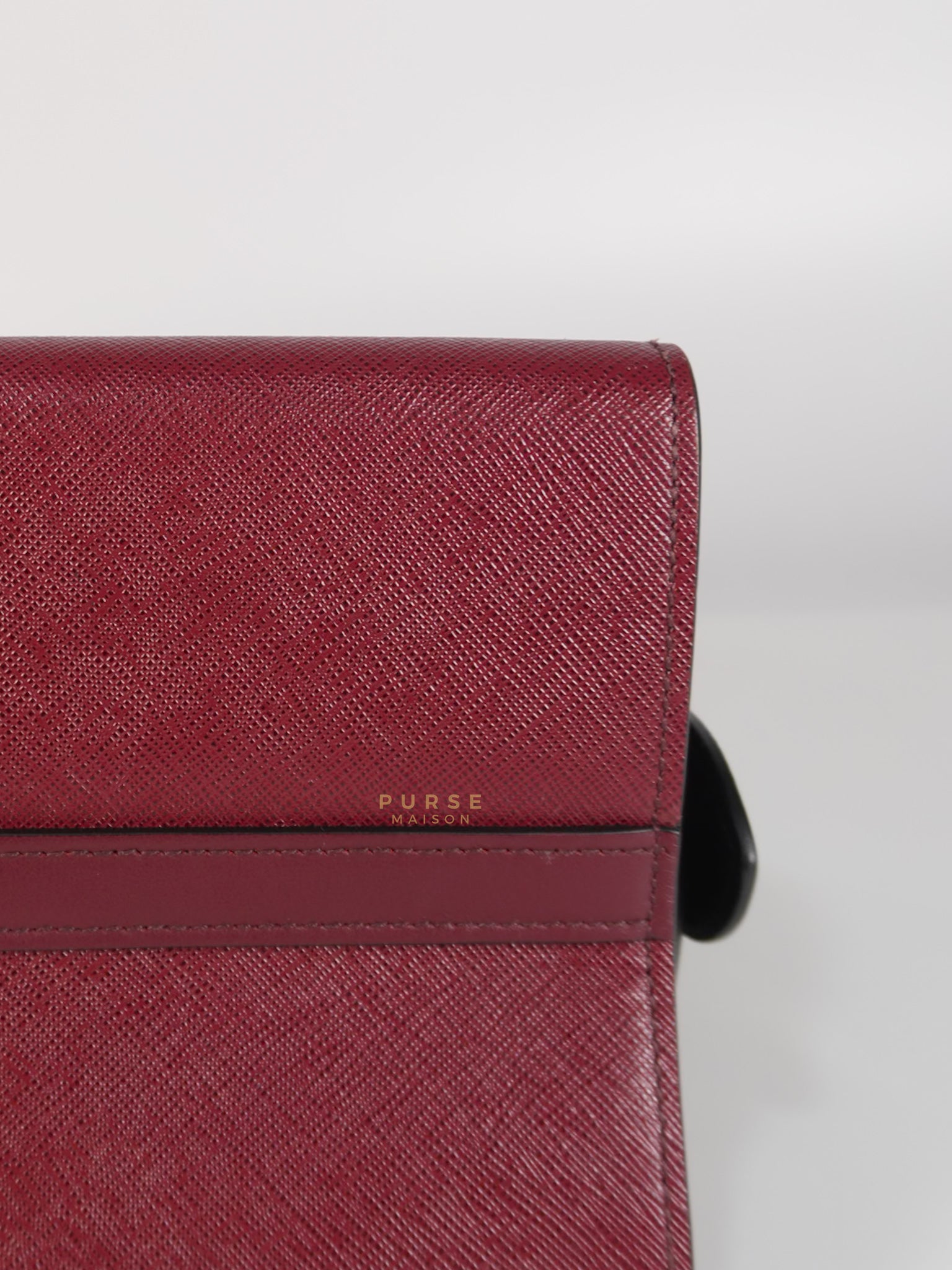 1BA046 City Esplanade Medium Bicolor (Cerise/Nero) Saffiano Tote Bag | Purse Maison Luxury Bags Shop