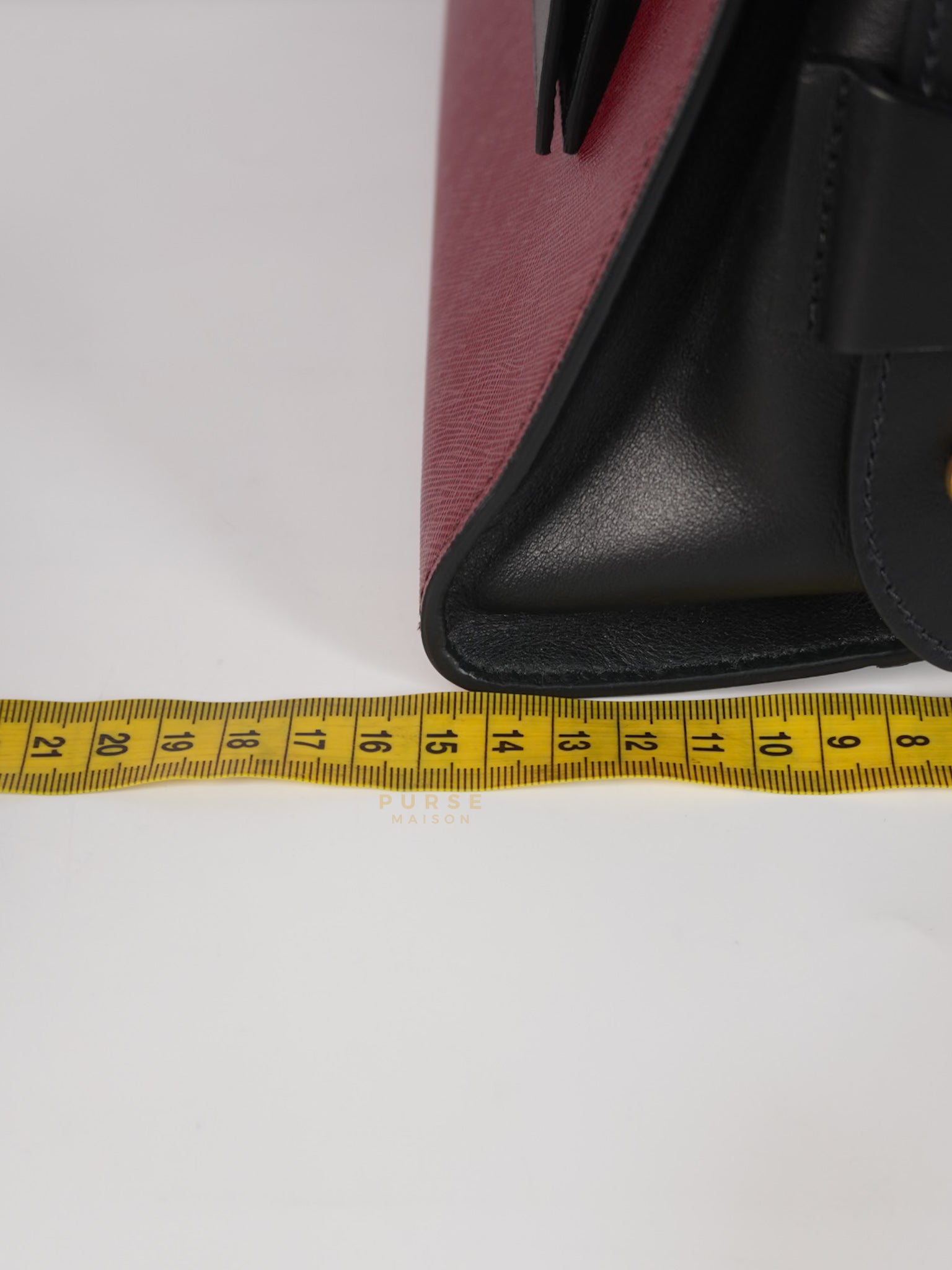 1BA046 City Esplanade Medium Bicolor (Cerise/Nero) Saffiano Tote Bag | Purse Maison Luxury Bags Shop