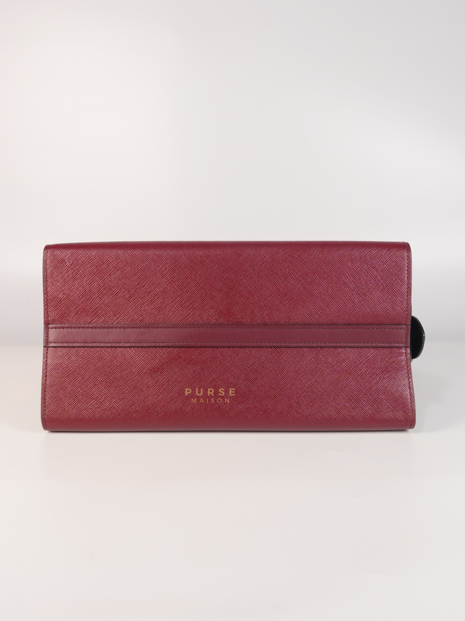 1BA046 City Esplanade Medium Bicolor (Cerise/Nero) Saffiano Tote Bag | Purse Maison Luxury Bags Shop