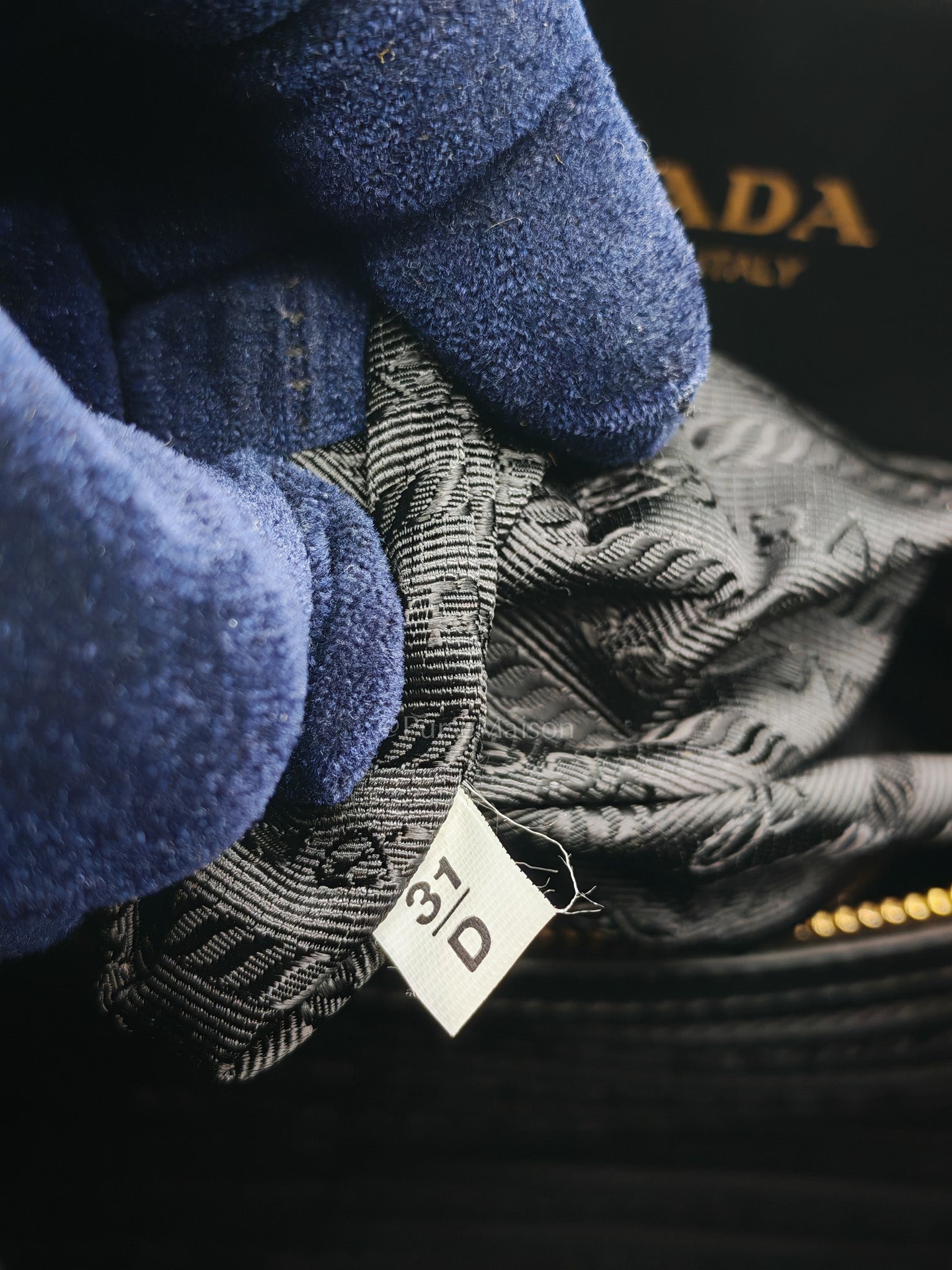 1BA356 Jacquard Triangolo Symbole Canvas Tote Bag | Purse Maison Luxury Bags Shop