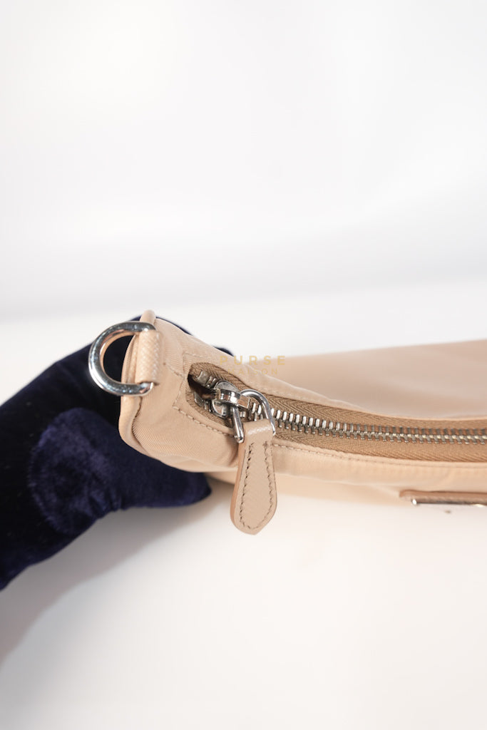 1BH204 Re-edition 2005 Multi Pochette in Cammeo Tessuto and Saffiano Leather | Purse Maison Luxury Bags Shop