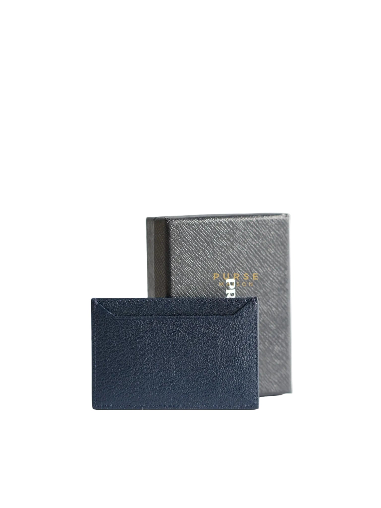 1MC208 Portacarte Card Holder (Navy Blue) | Purse Maison Luxury Bags Shop