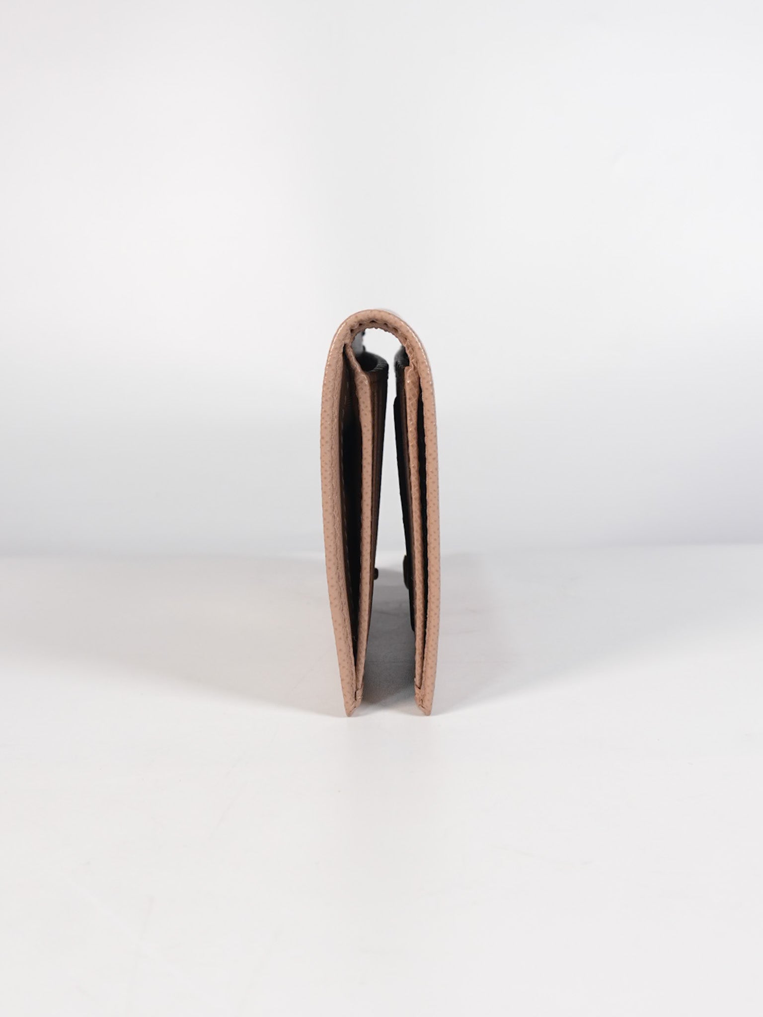 1MV020 Card Holder in Cipria/Beige Saffiano Leather | Purse Maison Luxury Bags Shop